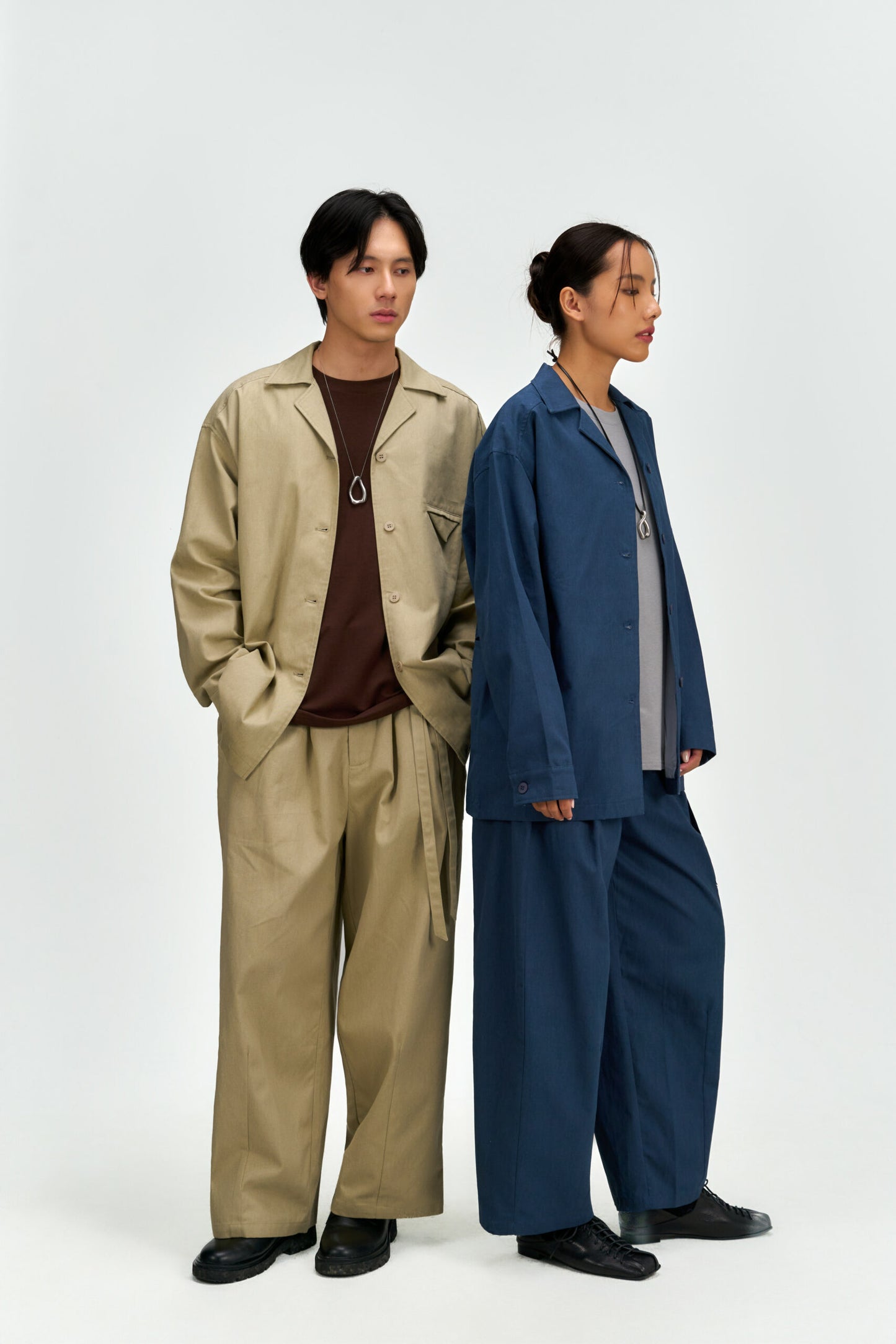 Gender Neutral Workwear Outer (Beige) - BEV C multi label store