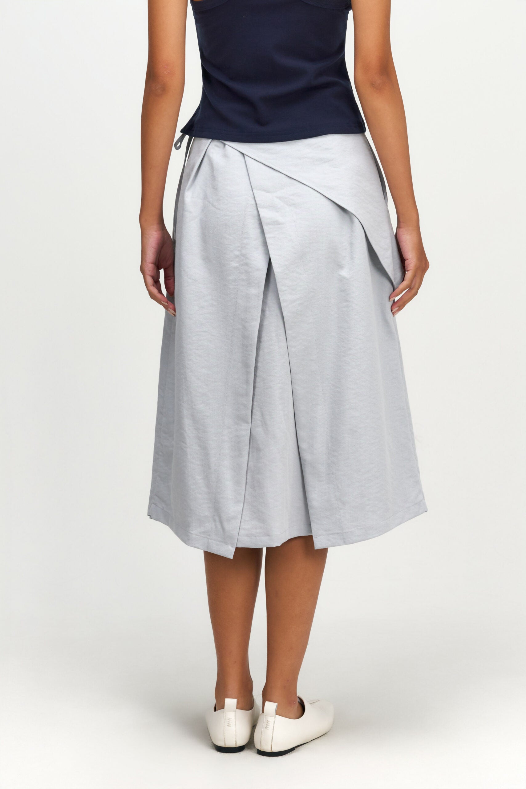 Waist Bandeu Layering Skirt – Midi (Light Blue) - BEV C multi label store