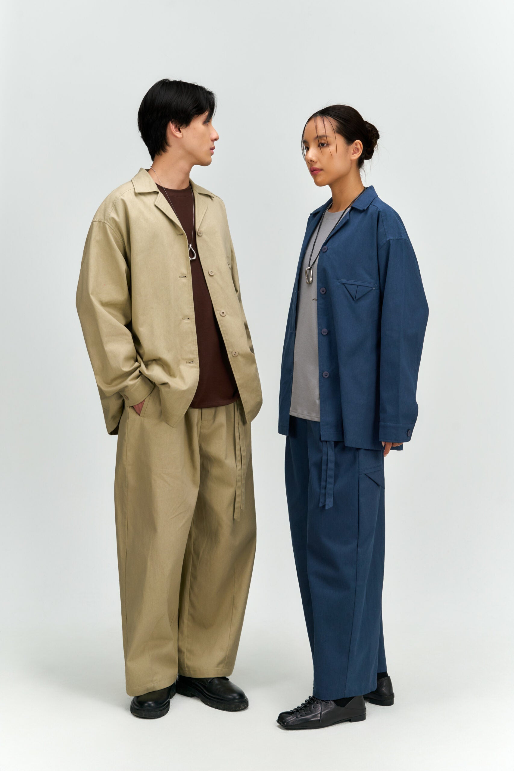 Gender Neutral Workwear Outer (Blue) - BEV C multi label store