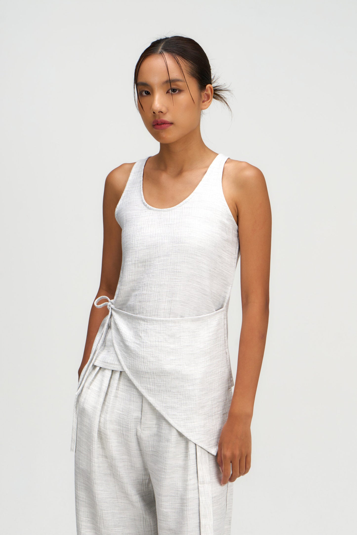 Waist Bandeu Tank Top (Grey) - BEV C multi label store