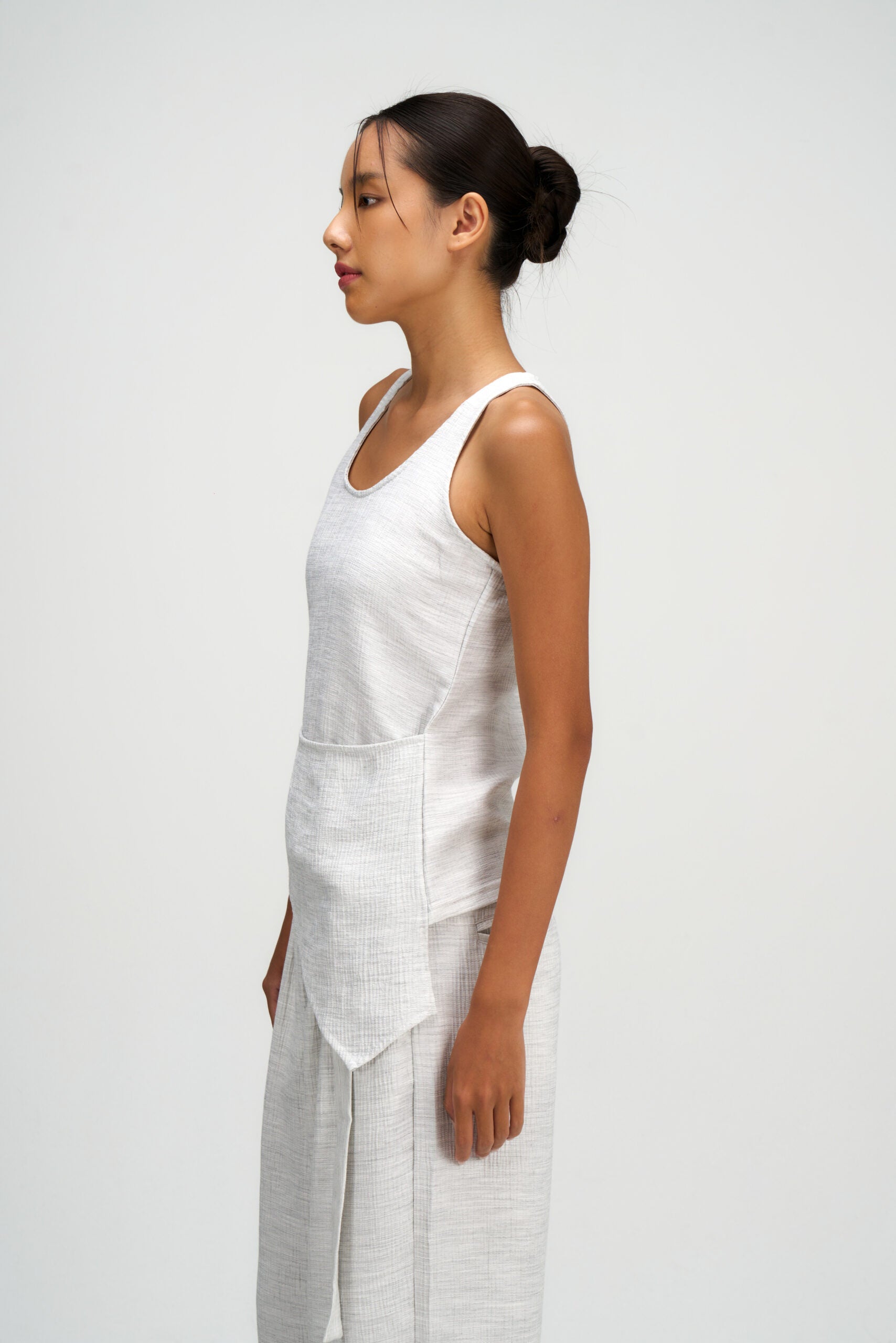 Waist Bandeu Tank Top (Grey) - BEV C multi label store