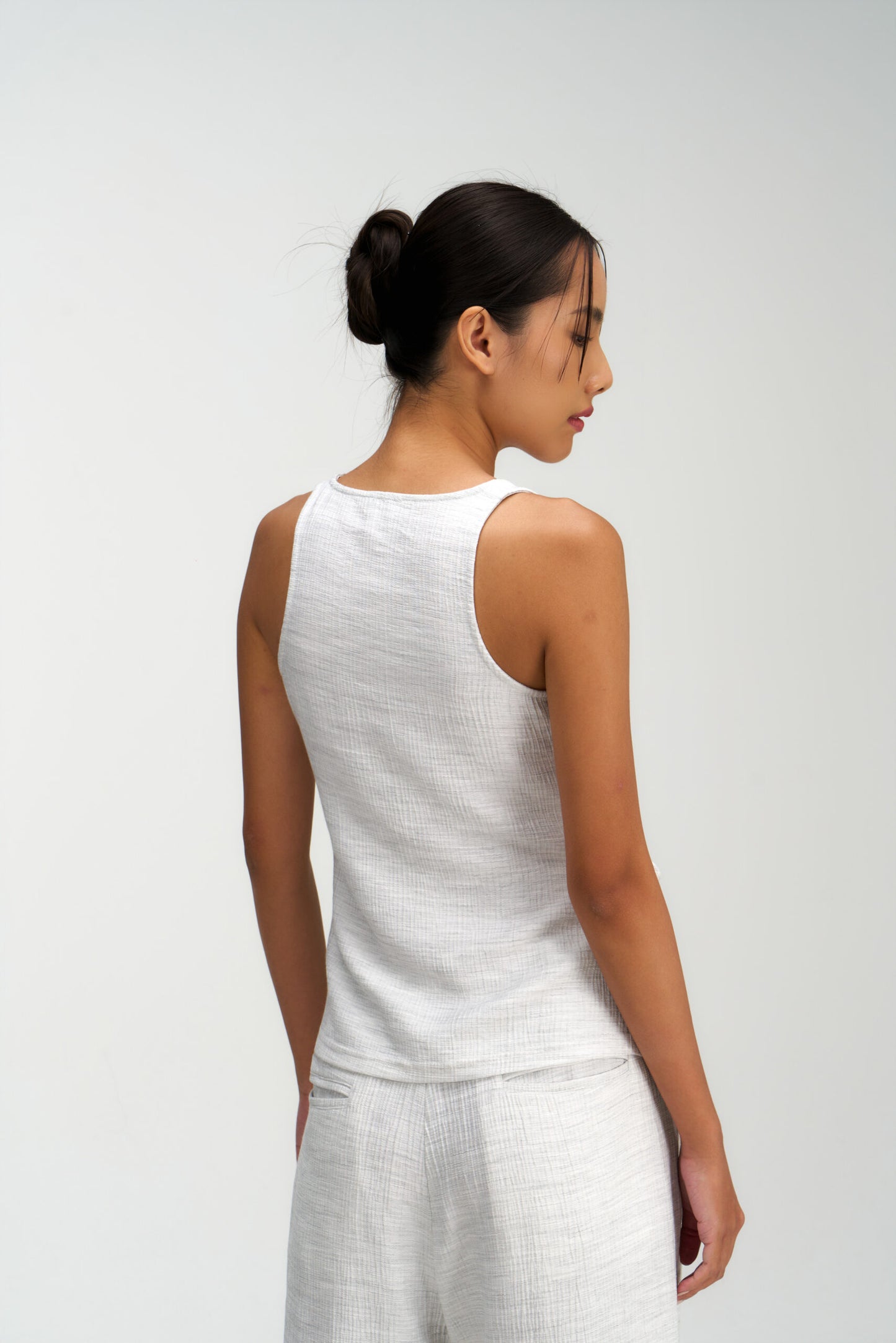 Waist Bandeu Tank Top (Grey) - BEV C multi label store