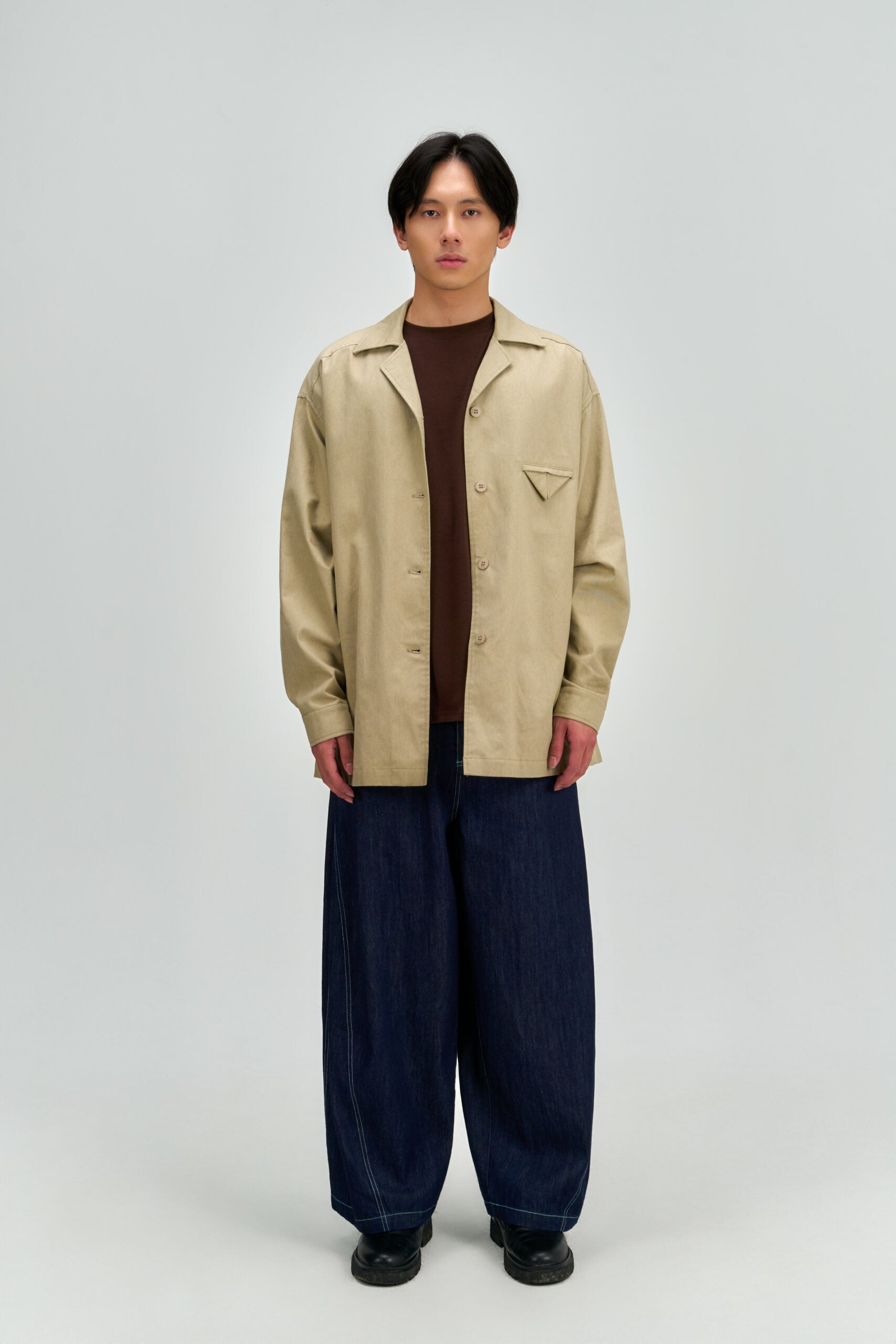 Gender Neutral Workwear Outer (Beige) - BEV C multi label store