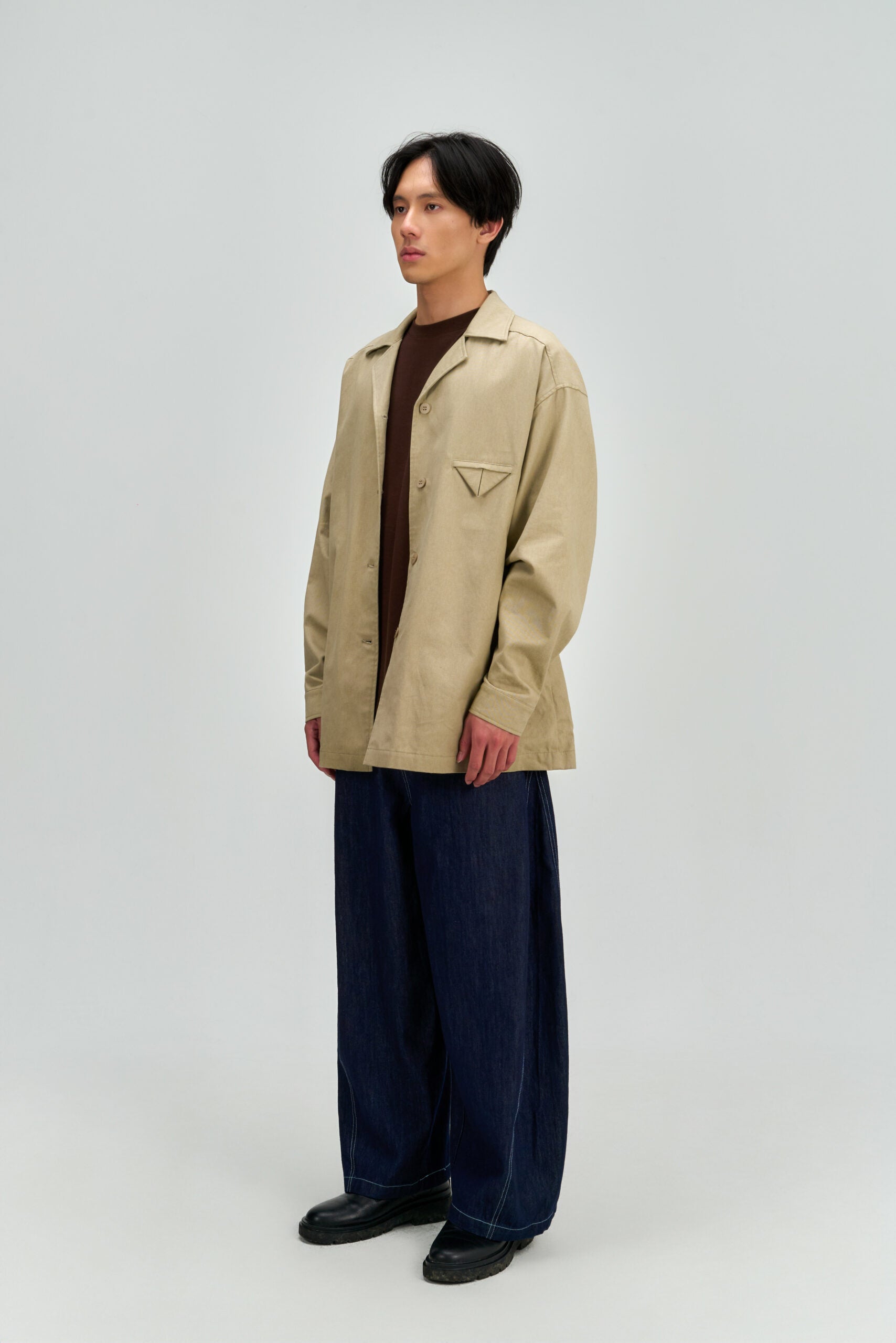 Gender Neutral Workwear Outer (Beige) - BEV C multi label store