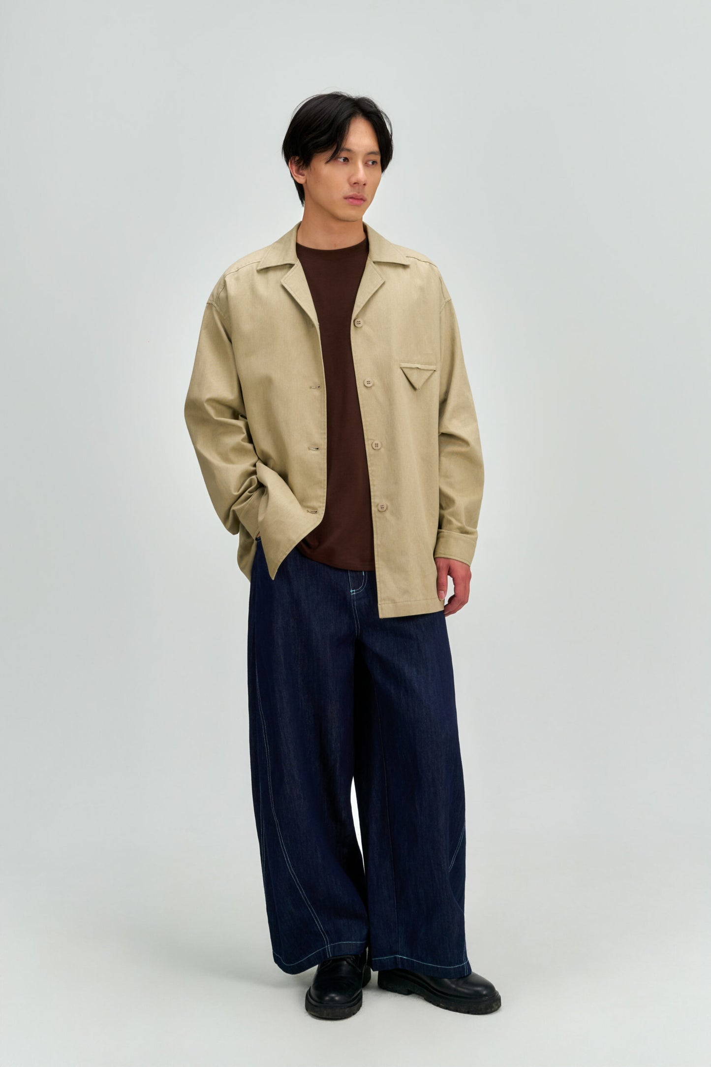 Gender Neutral Workwear Outer (Beige) - BEV C multi label store