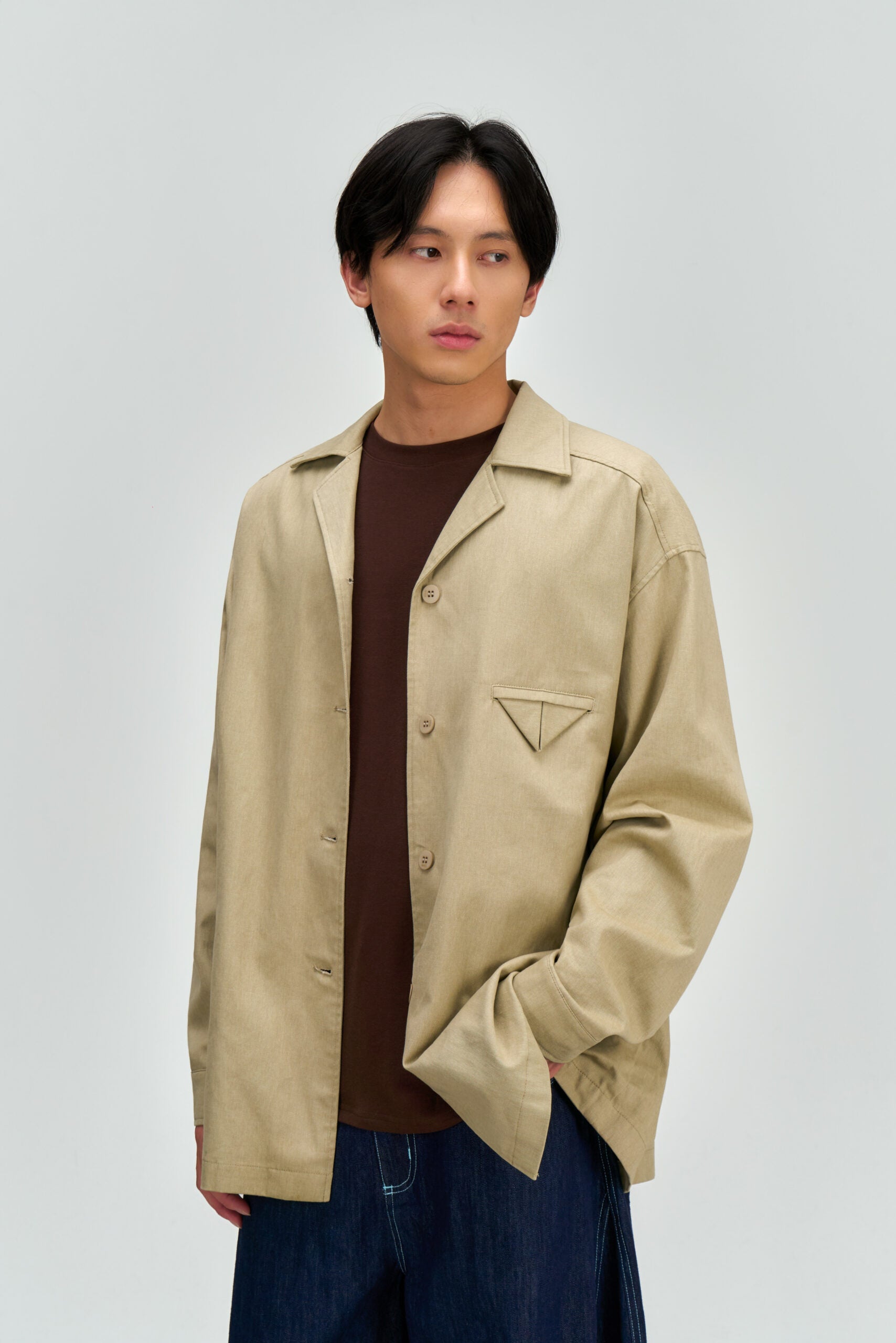 Gender Neutral Workwear Outer (Beige) - BEV C multi label store