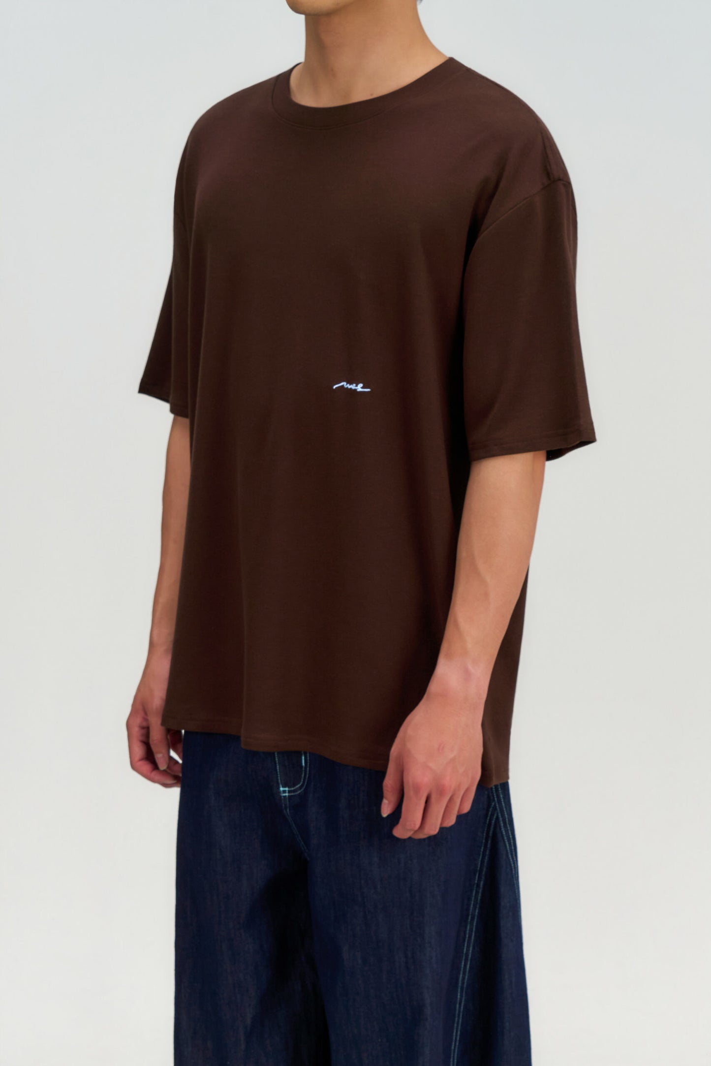 Gender Neutral Drift Knit Straight Long Tee (Brown) - BEV C multi label store