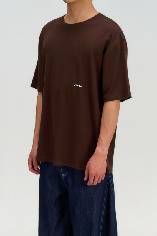 Gender Neutral Drift Knit Straight Long Tee (Brown) - BEV C multi label store