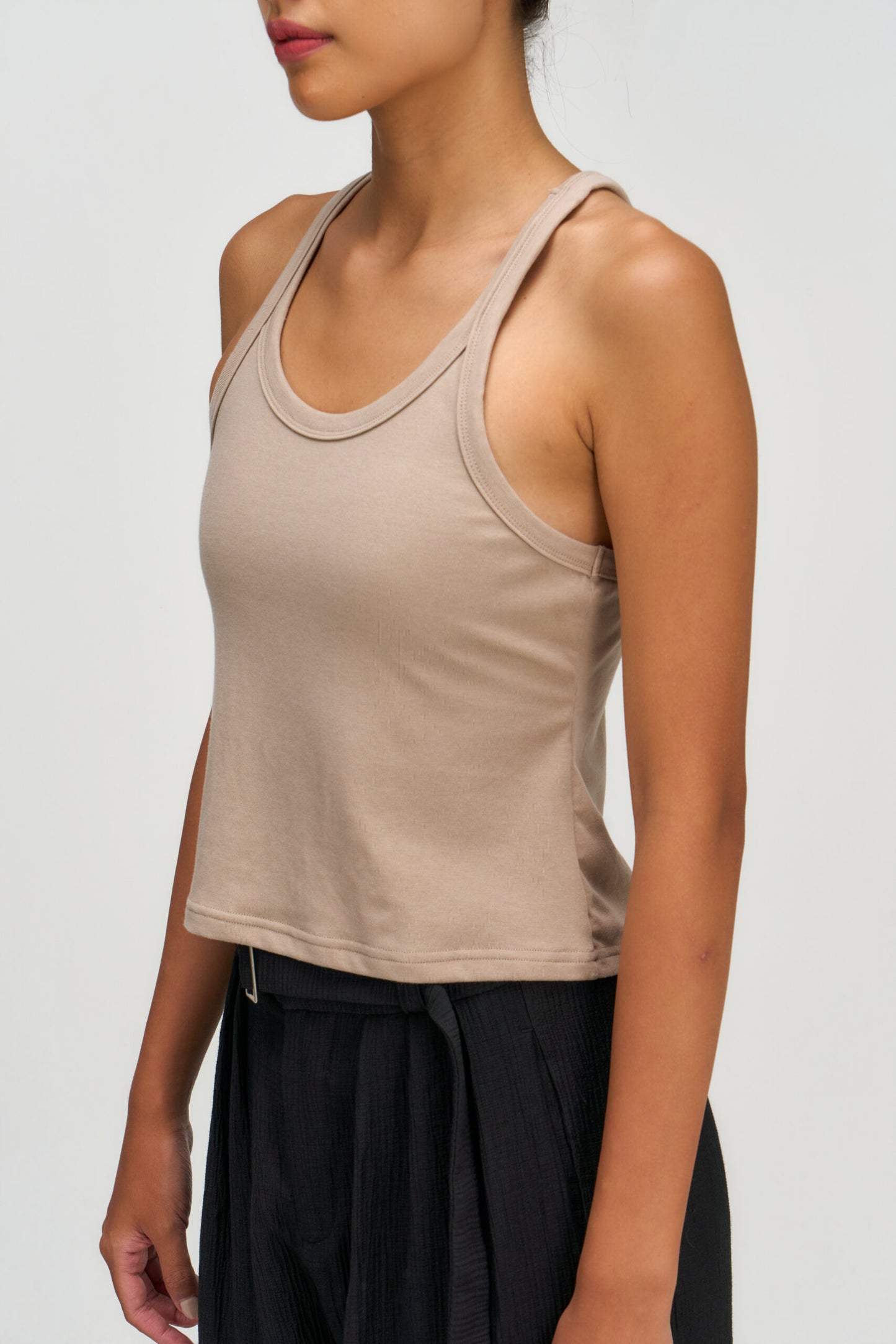 Drift Knit Y-Back Tank Top (Beige) - BEV C multi label store