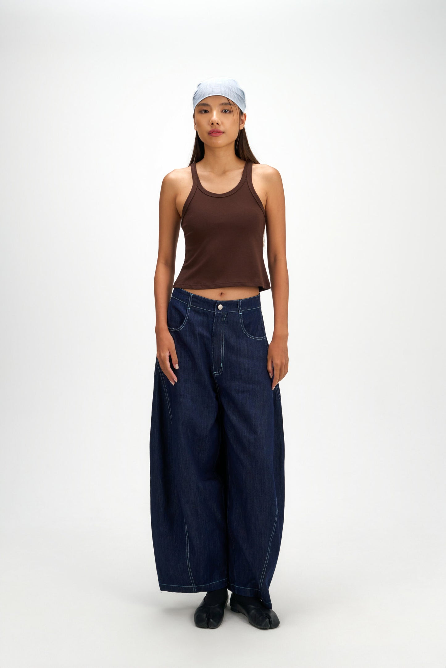 Drift Knit Y-Back Tank Top (Brown) - BEV C multi label store