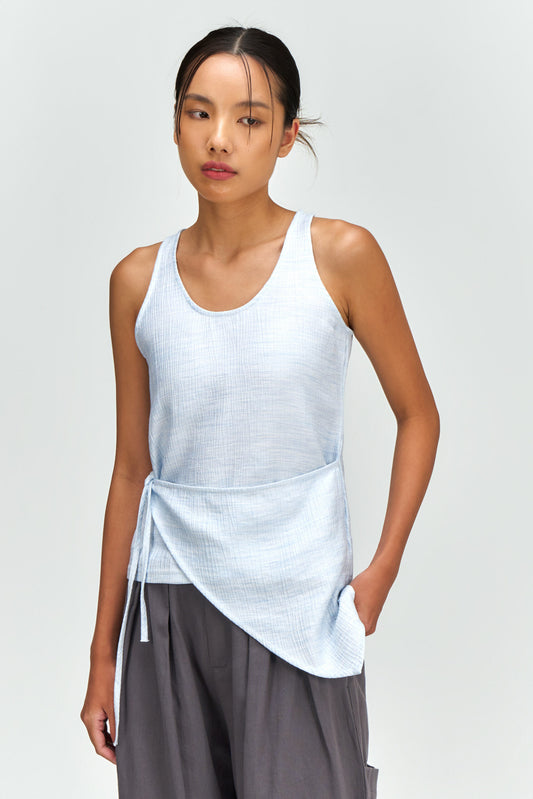 Waist Bandeu Tank Top (Blue) - BEV C multi label store