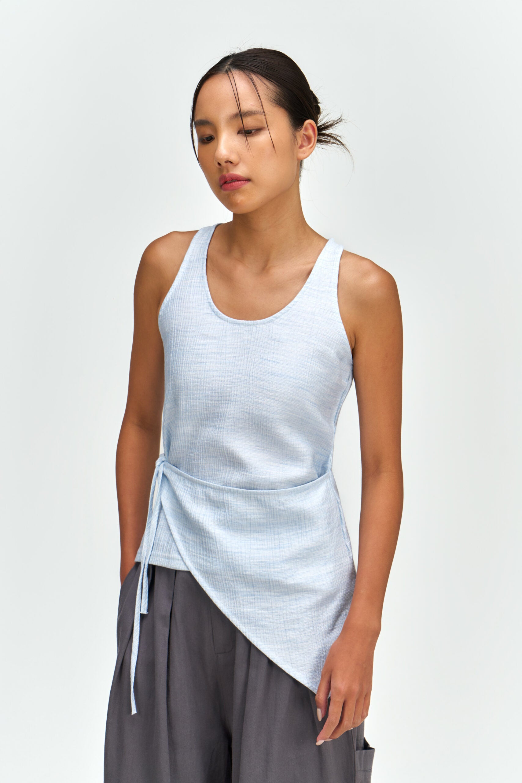 Waist Bandeu Tank Top (Blue) - BEV C multi label store