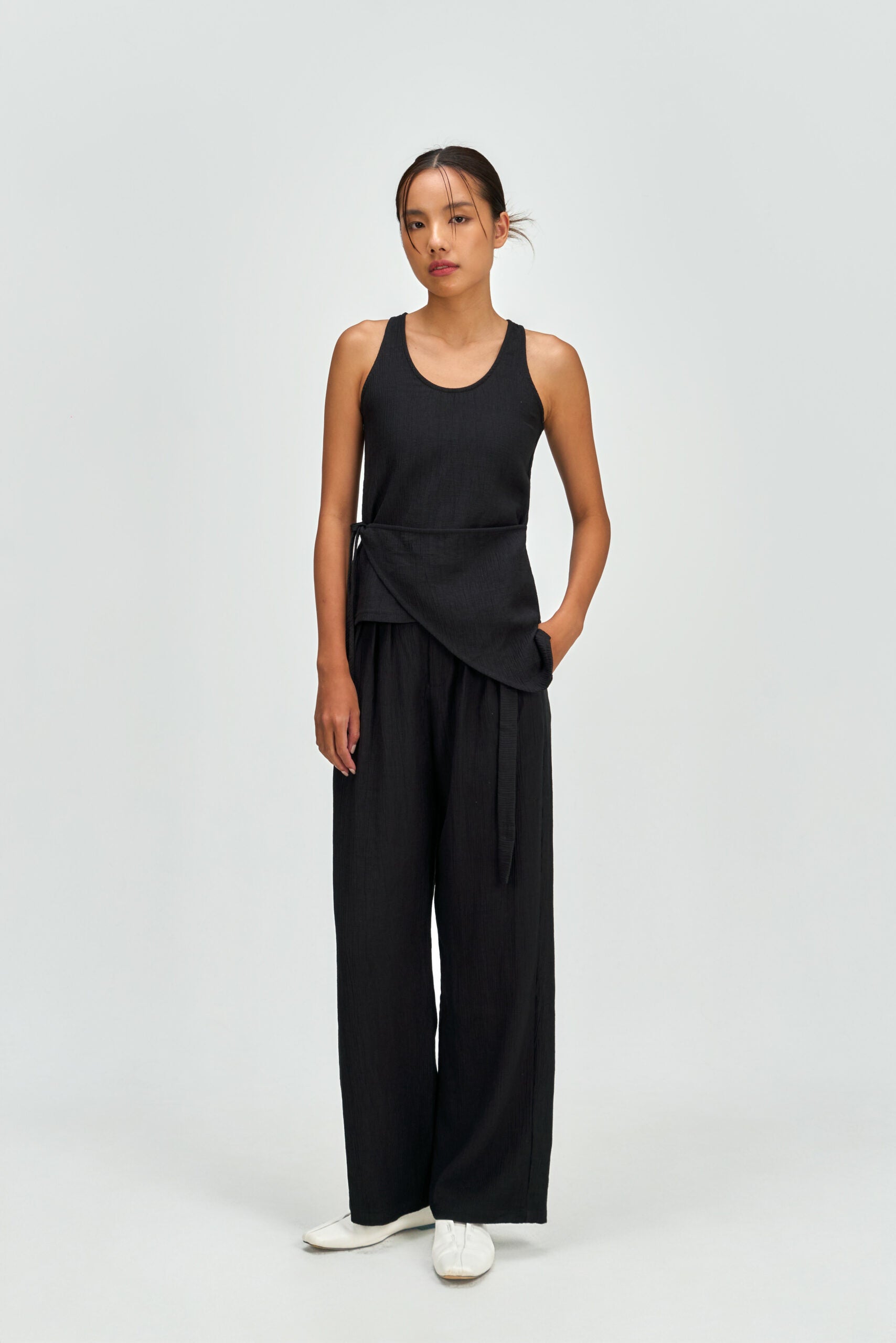 Waist Bandeu Tank Top (Black) - BEV C multi label store