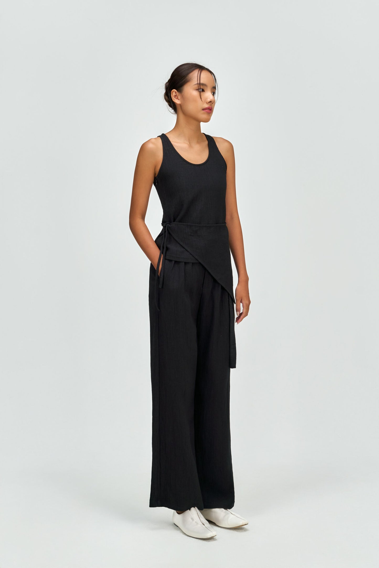 Waist Bandeu Tank Top (Black) - BEV C multi label store