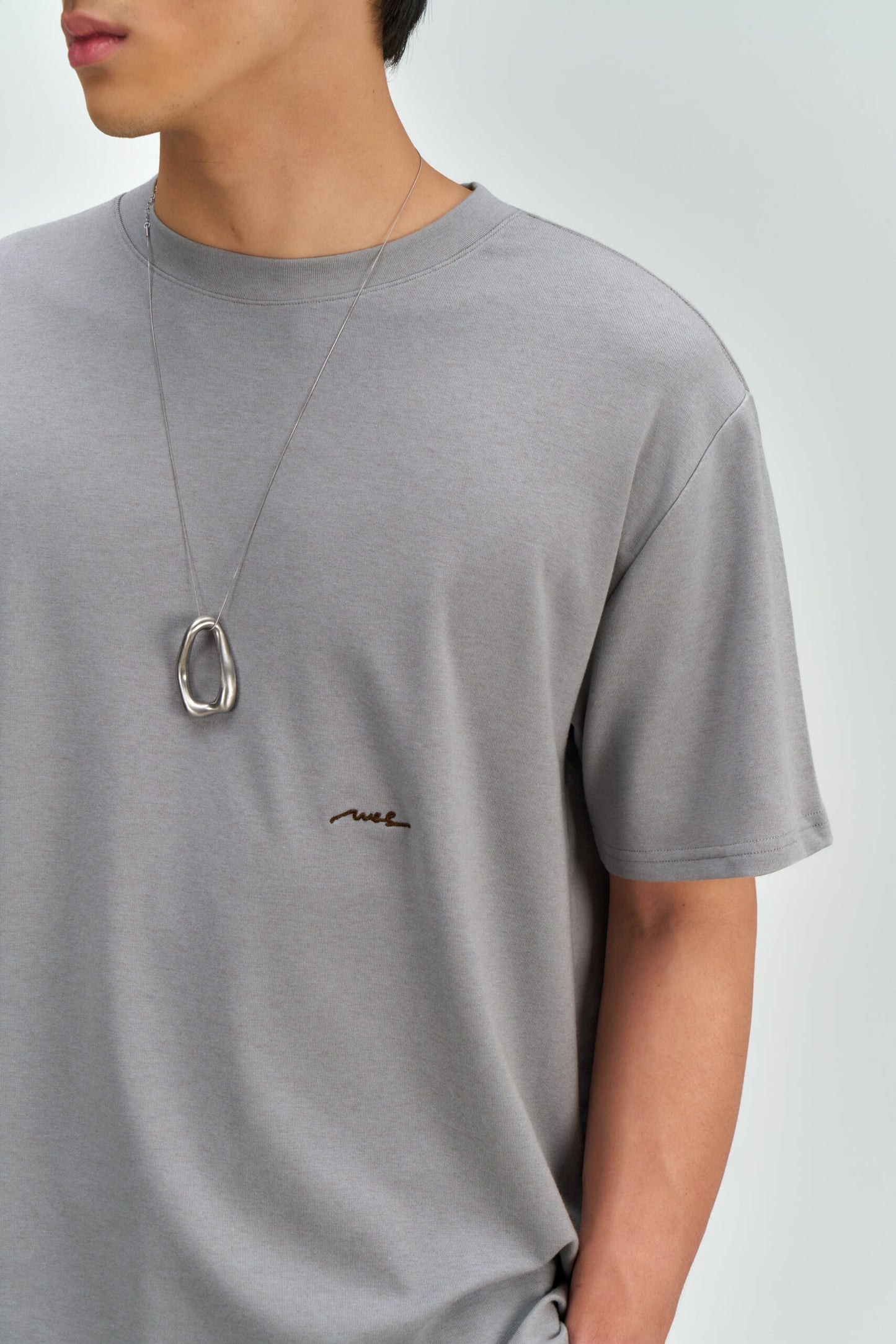 Gender Neutral Drift Knit Straight Long Tee (Blue Grey) - BEV C multi label store