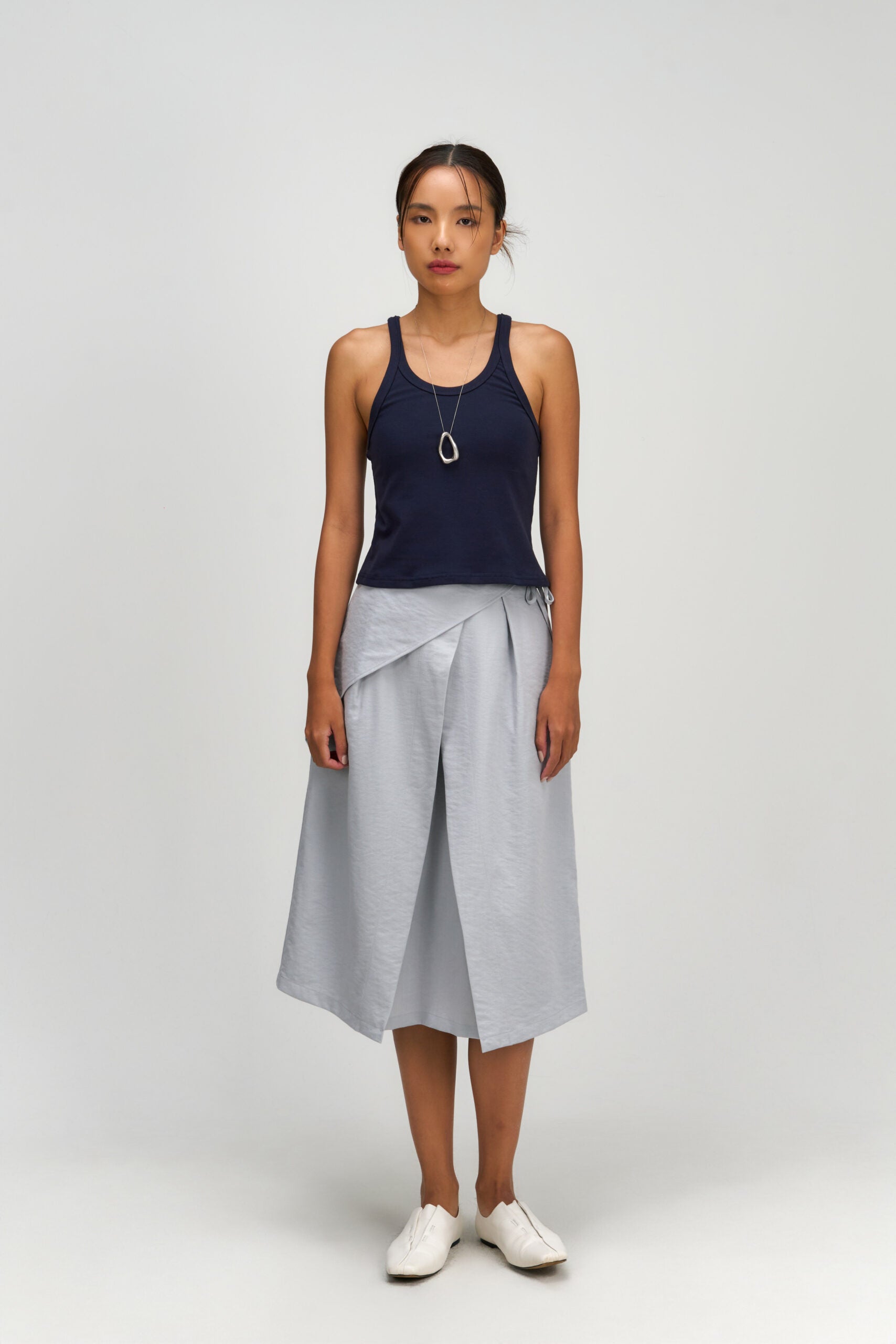 Drift Knit Y-Back Tank Top (Navy) - BEV C multi label store
