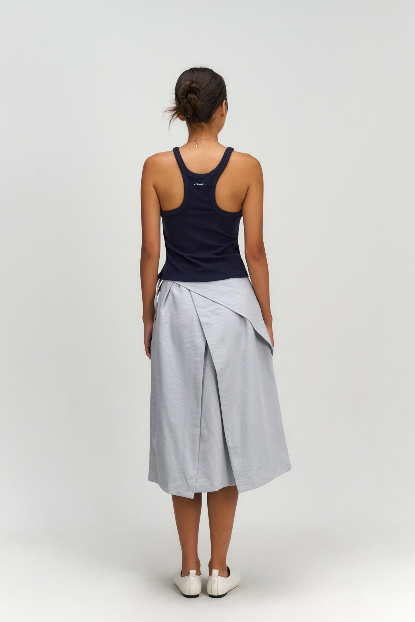 Waist Bandeu Layering Skirt – Midi (Light Blue) - BEV C multi label store