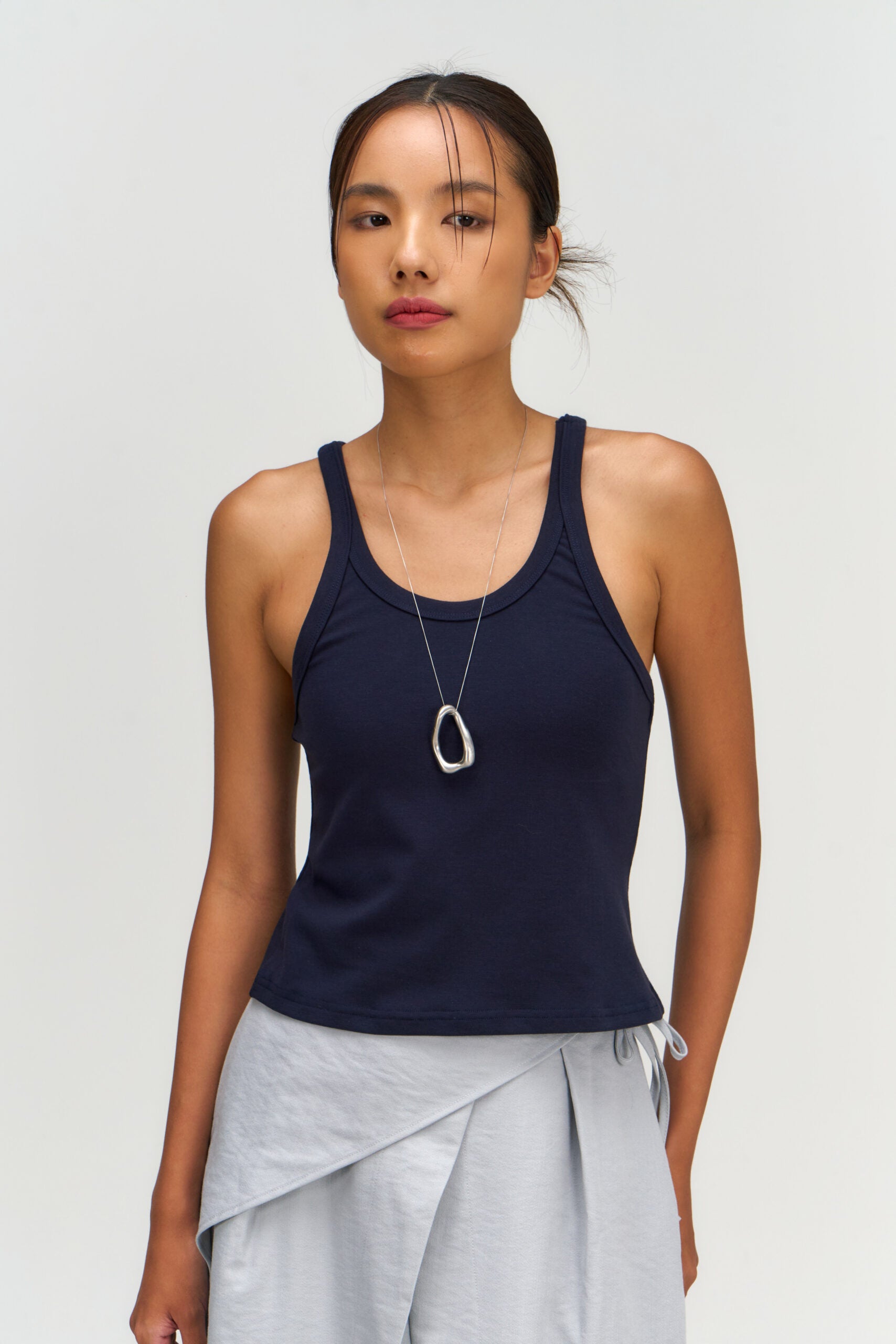 Drift Knit Y-Back Tank Top (Navy) - BEV C multi label store