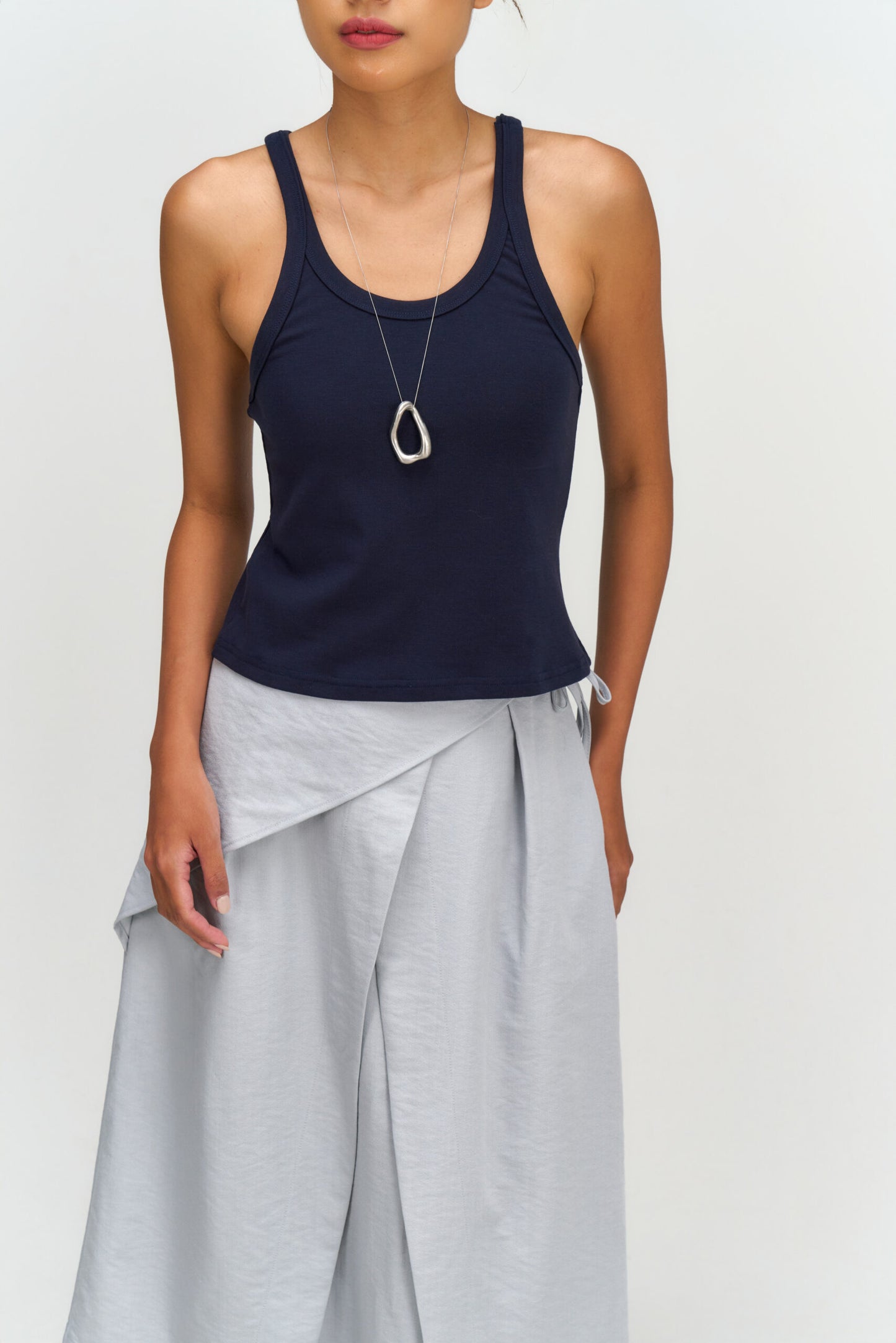 Drift Knit Y-Back Tank Top (Navy) - BEV C multi label store