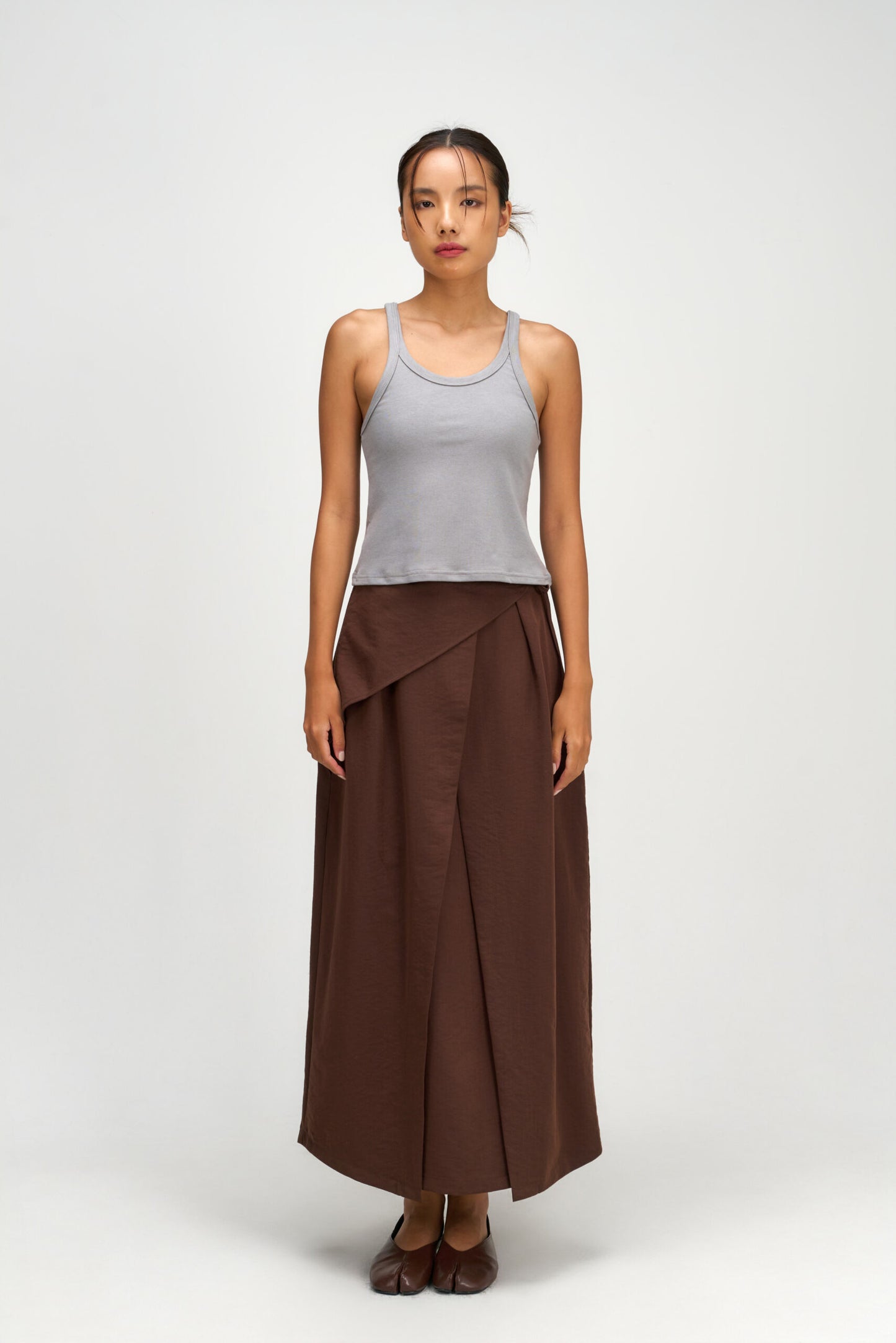 Drift Knit Y-Back Tank Top (Blue Grey) - BEV C multi label store