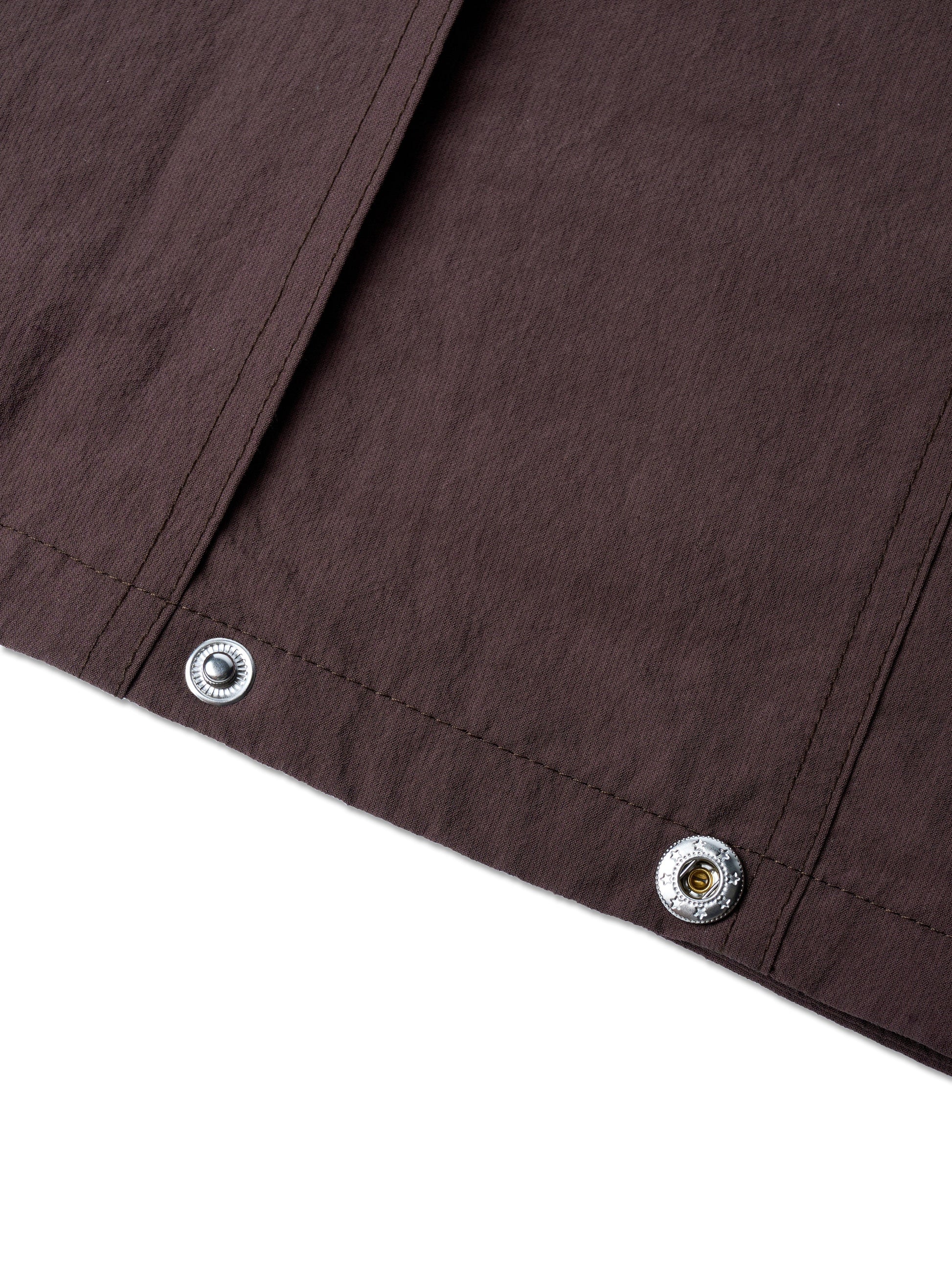 ABP. BIG BRO S/S SHIRT NYLON DARK BROWN - BEV C multi label store