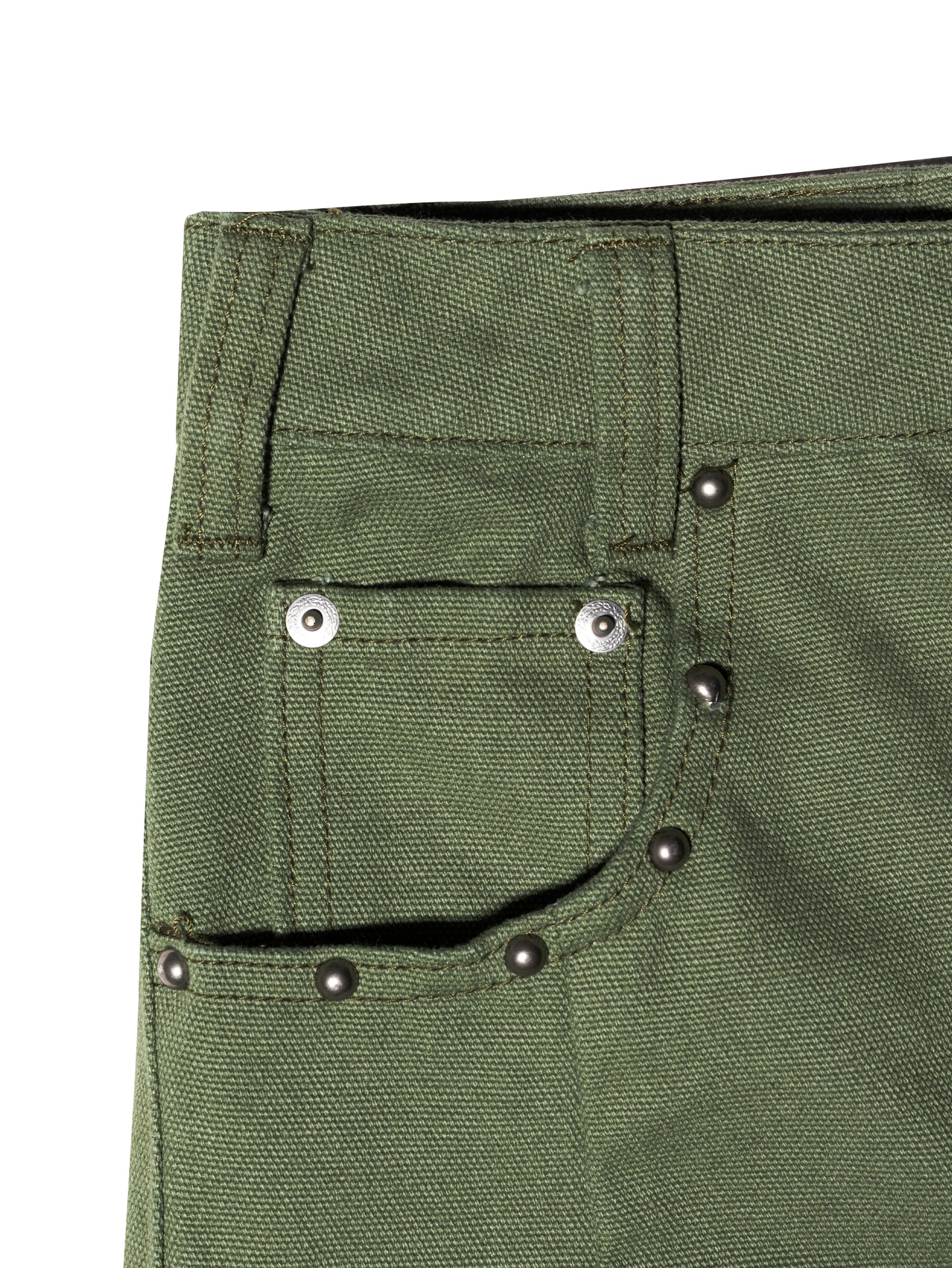 STUDDED YANKII PANTS GREEN - BEV C multi label store