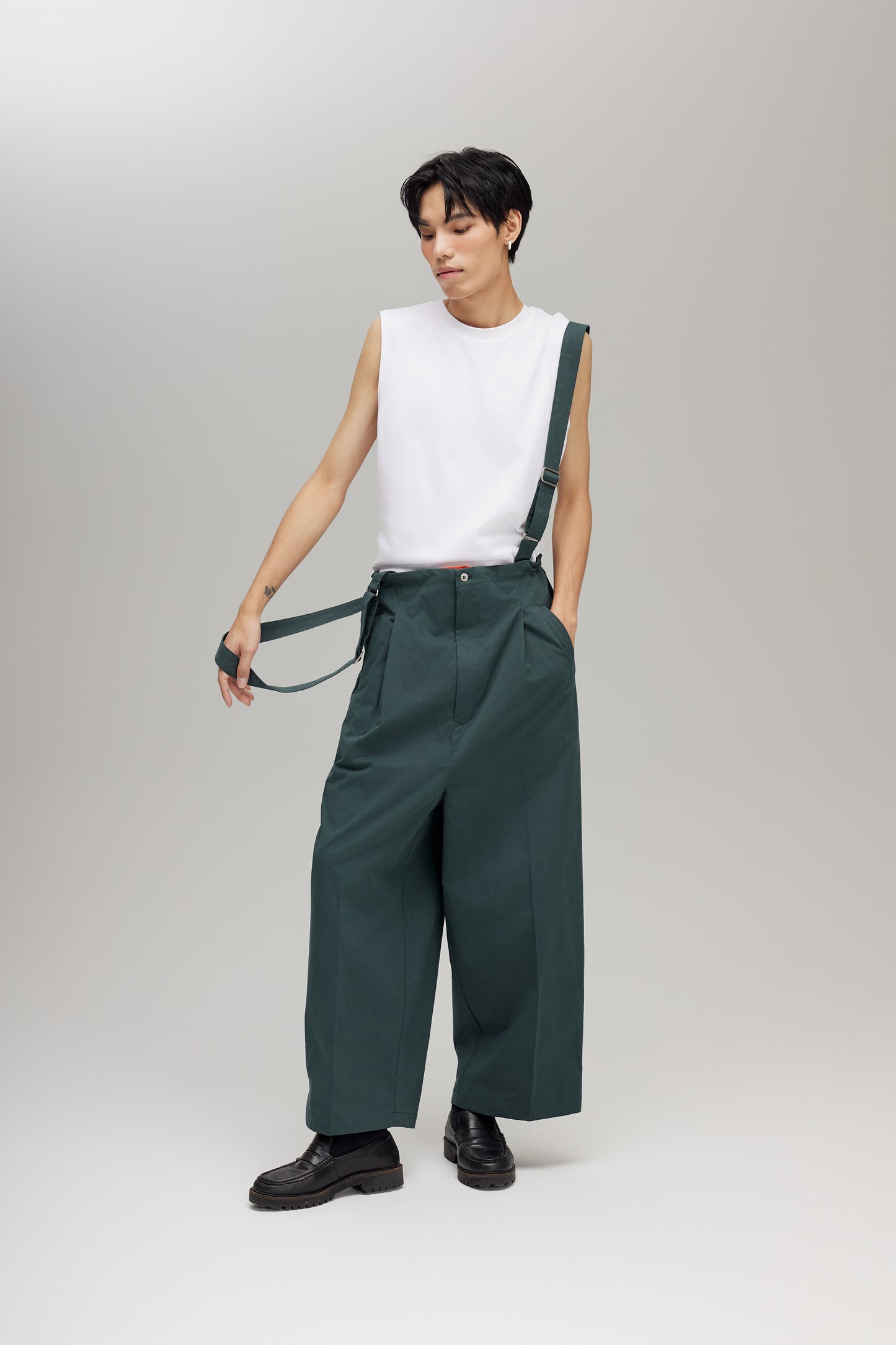 BARUN TROUSERS  IN DEEP FOREST - BEV C multi label store