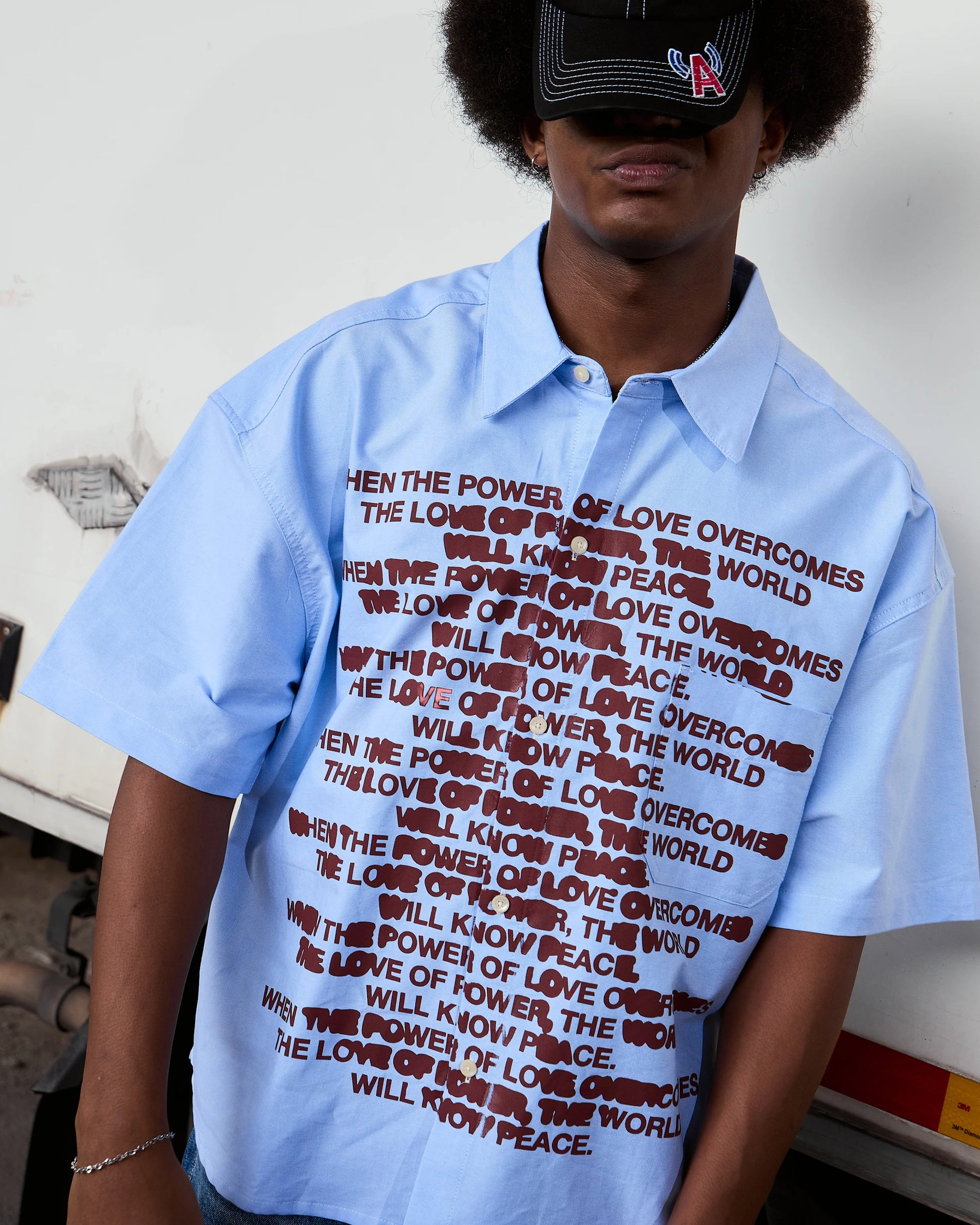 QUOTE CHAPO SHIRT LIGHT BLUE - BEV C multi label store