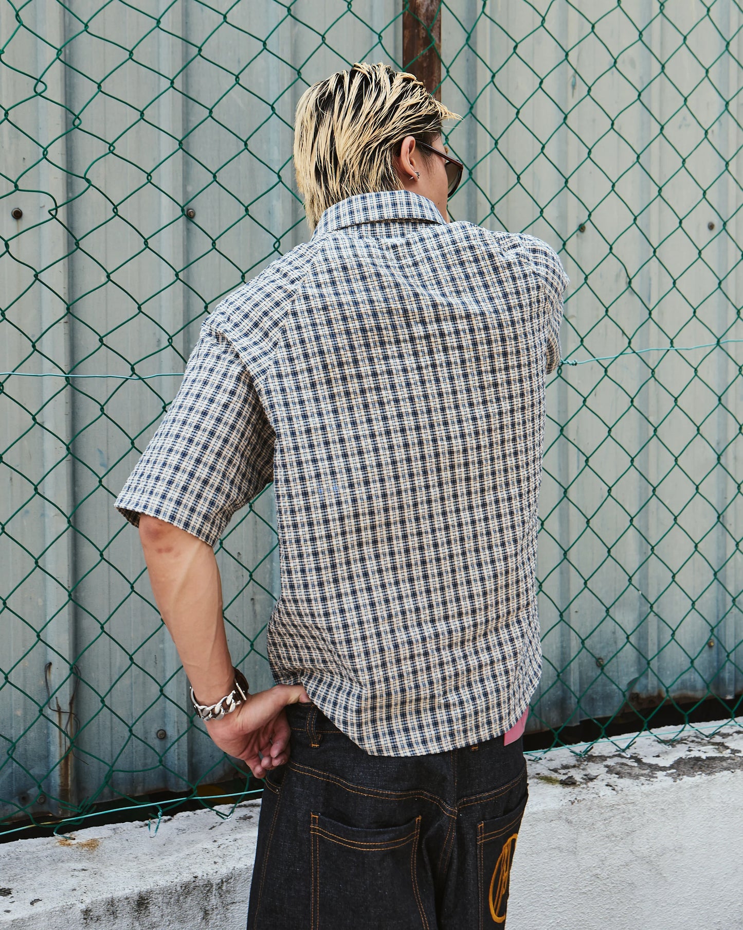 SEERSUCKER MIGUEL SHIRT BLUE - BEV C multi label store