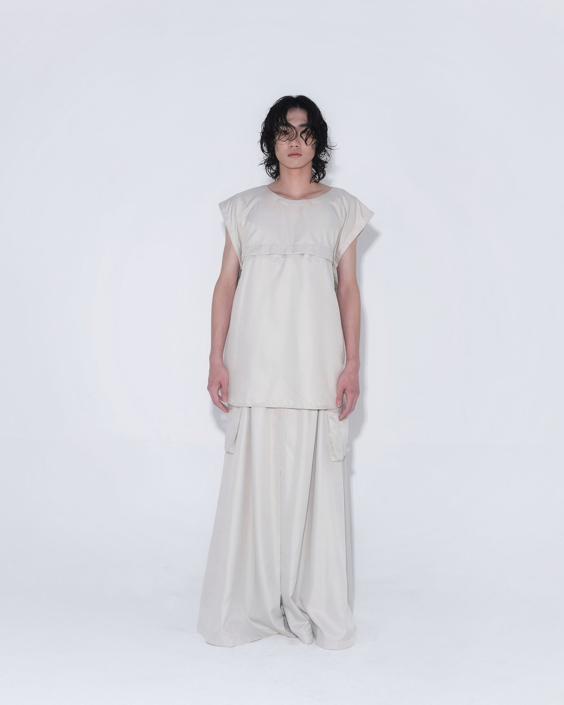 Detachable Psycho Shirt in Cream - BEV C multi label store
