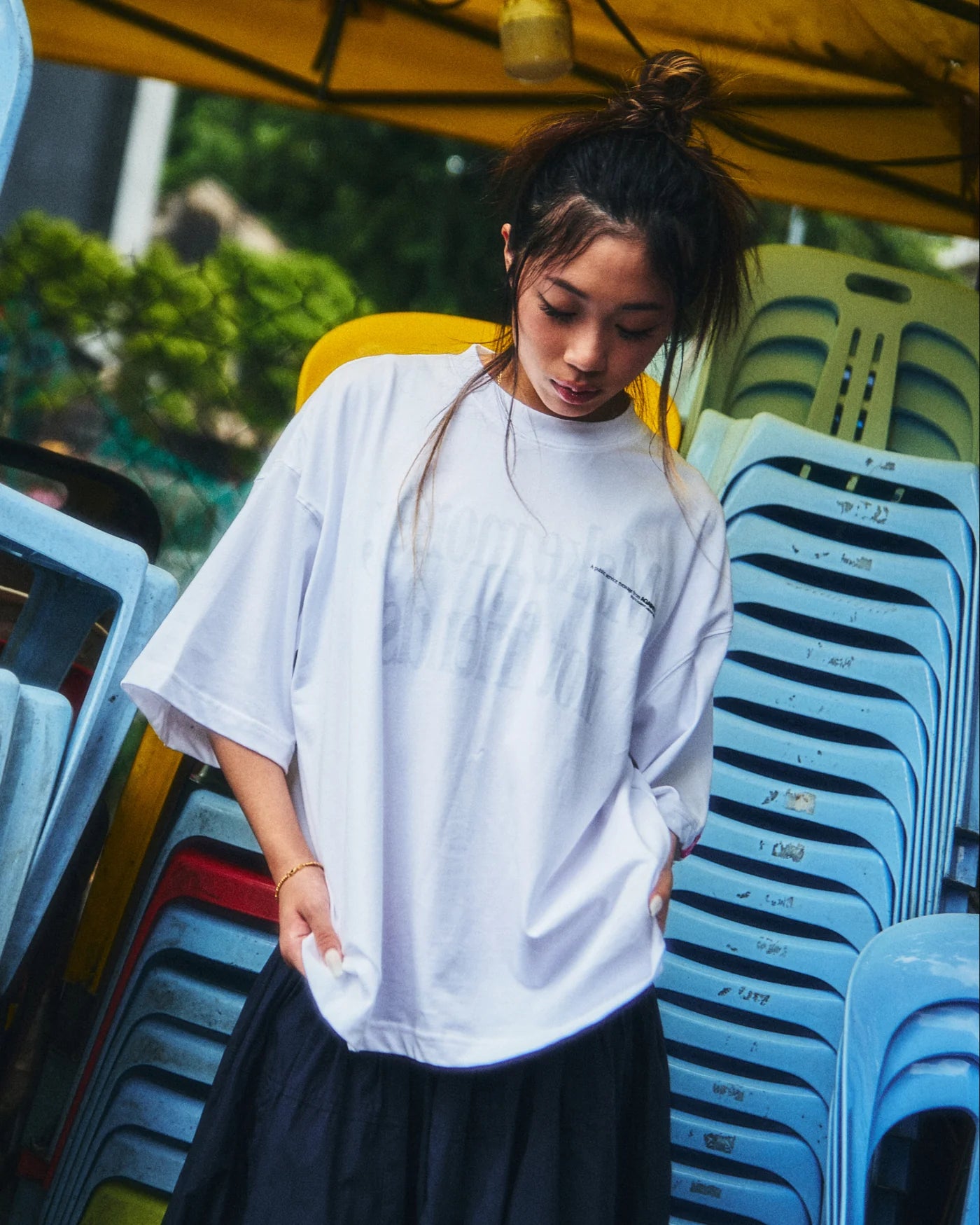 MAKE MONEY BOXY TEE - BEV C multi label store
