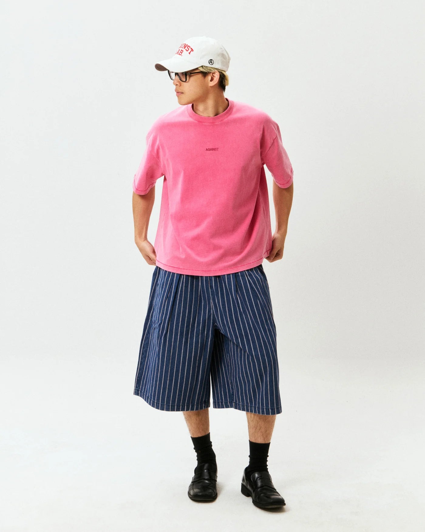 SINGLE STITCH WASHED CROPPED TEE PINK - BEV C multi label store