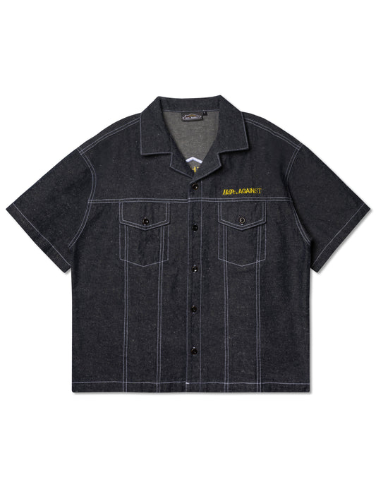 AGAINST X HDPC FABRICATOR SHIRT DENIM - BEV C multi label store