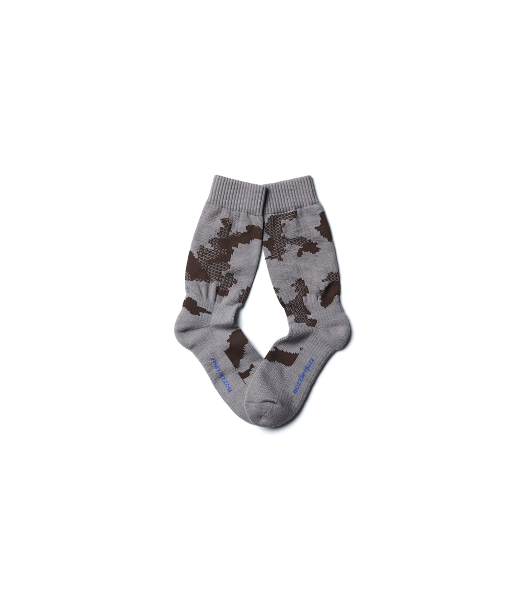 Digit No. Jacquard casual socks - Land Brown - BEV C multi label store