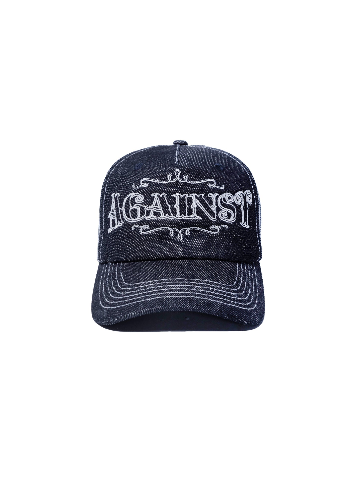 DENIM TATTOO TRUCKER CAP - BEV C multi label store