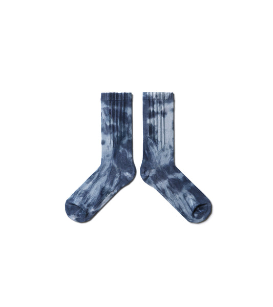 Spot dye Crew Tech Socks - Spot Navy - BEV C multi label store