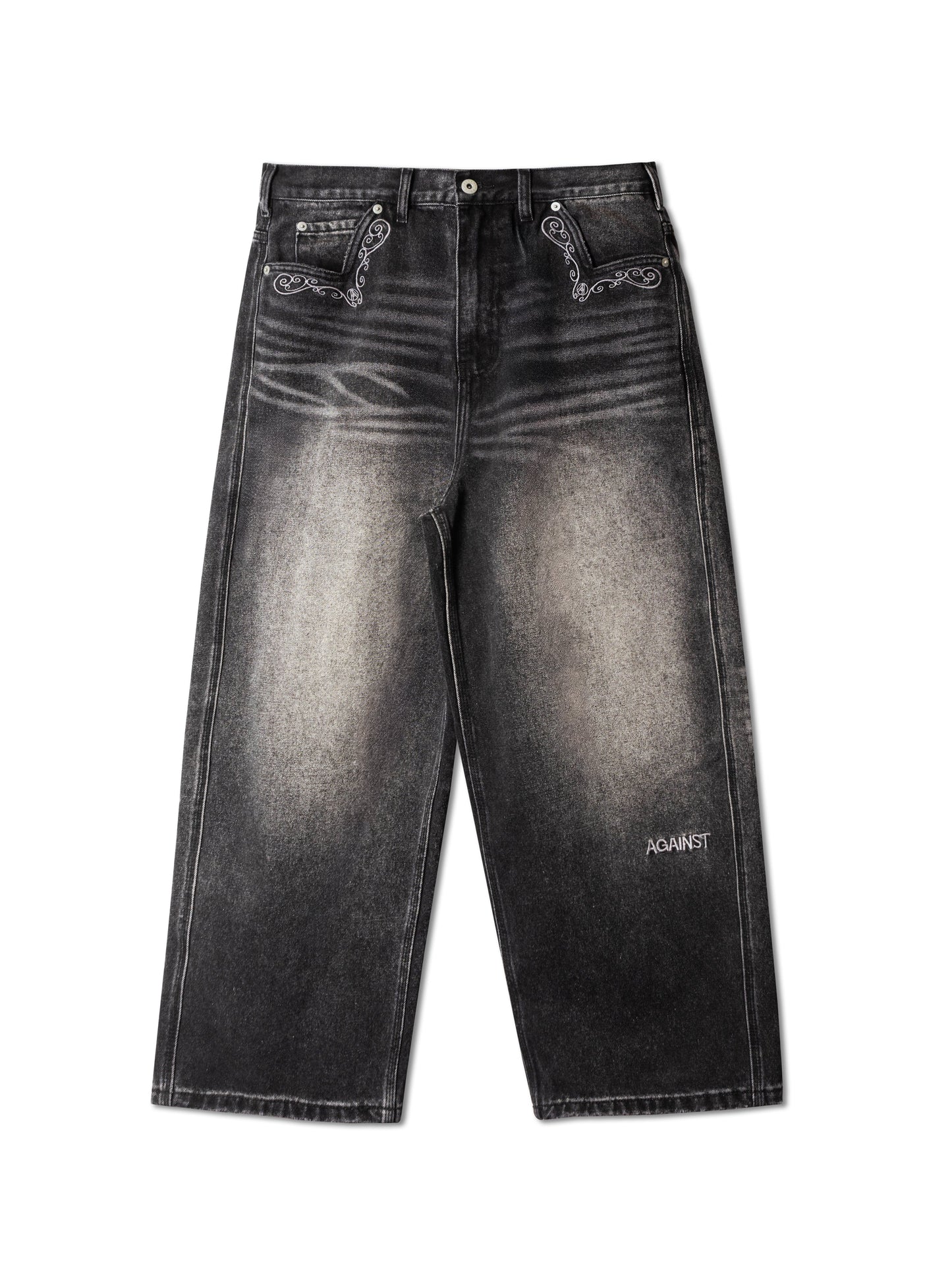 COWBOY WASHED PERFECT JEANS BLACK - BEV C multi label store
