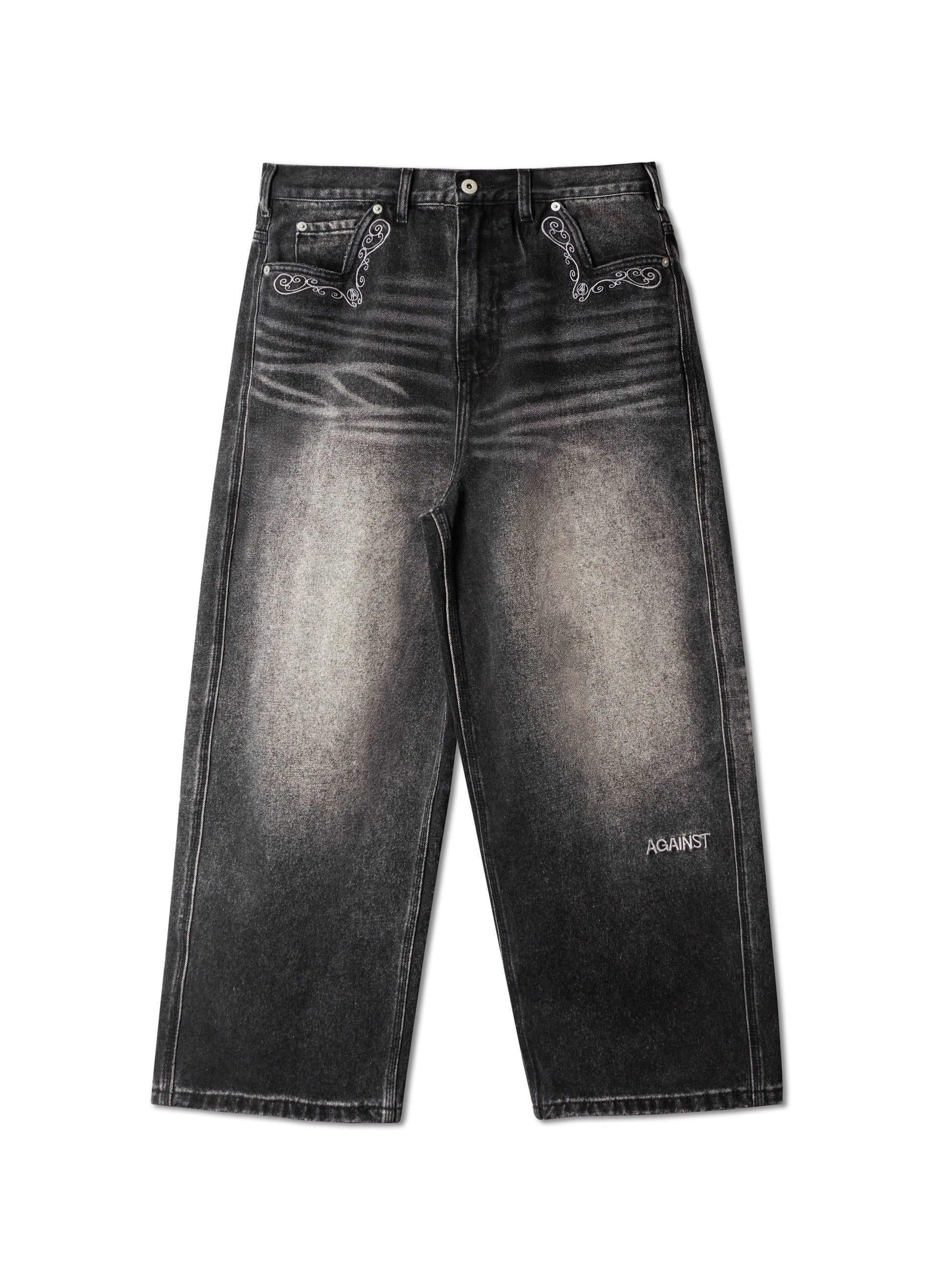 COWBOY WASHED PERFECT JEANS BLACK - BEV C multi label store