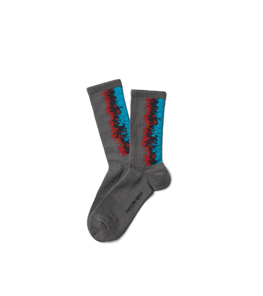 LANDING Midcalf socks - Gradient Red - BEV C multi label store
