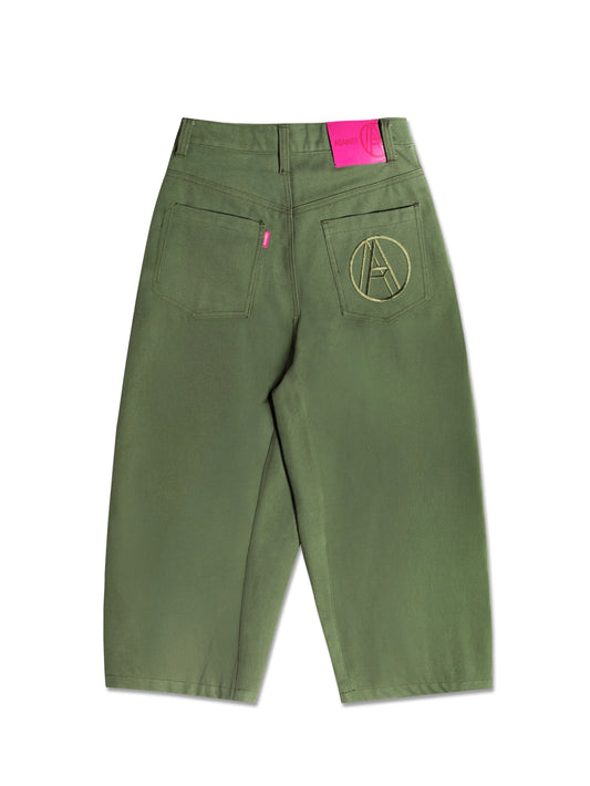 STUDDED YANKII PANTS GREEN - BEV C multi label store