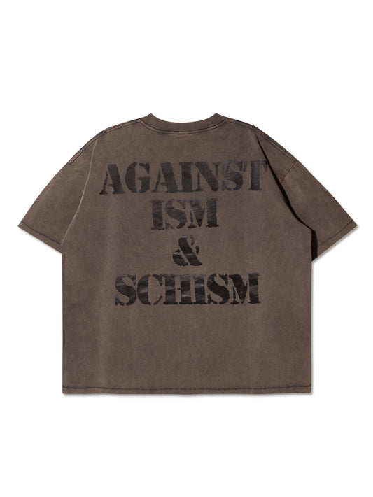 LOVE PEACE WASHED BOXY TEE BLACK - BEV C multi label store