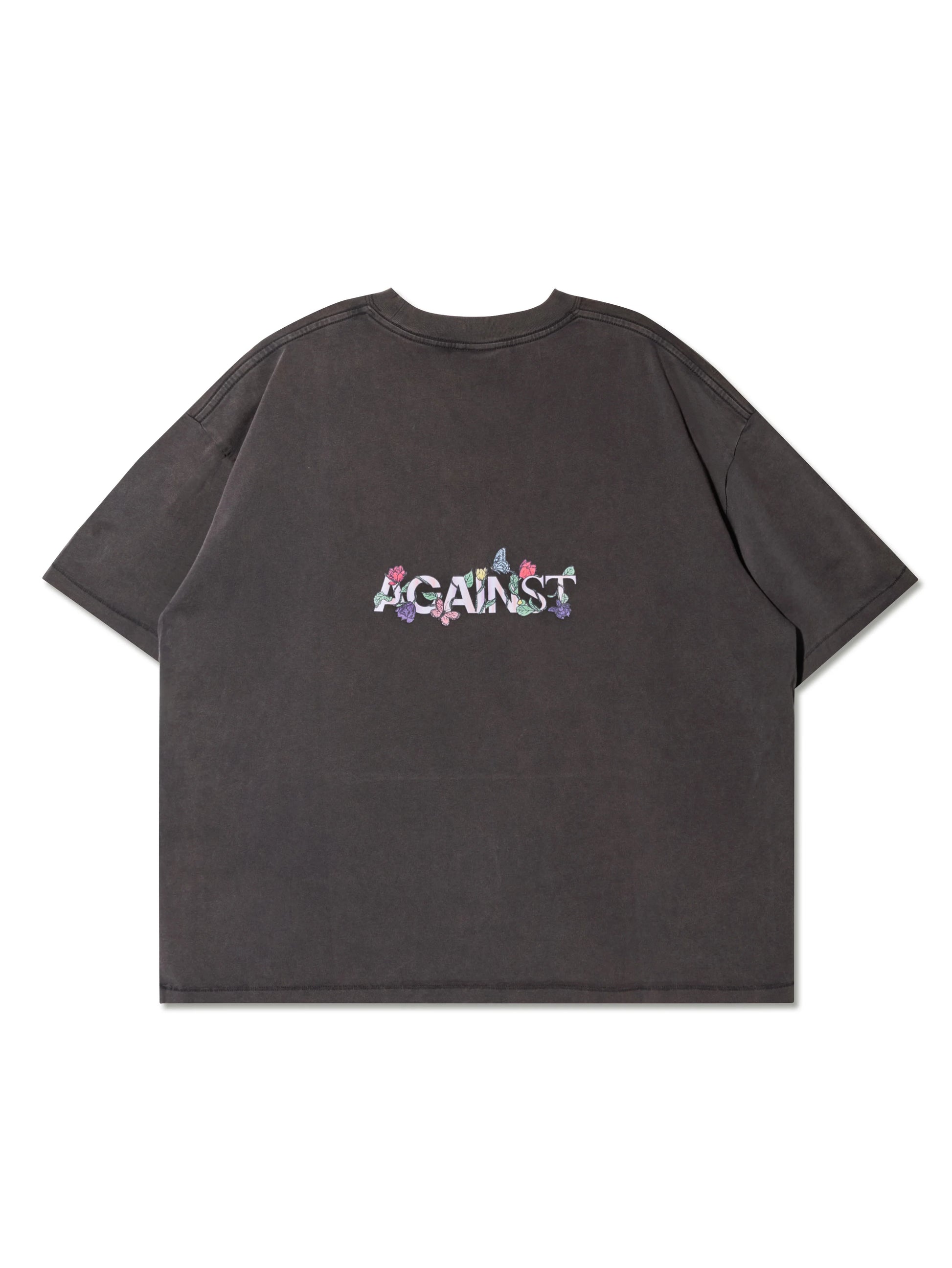 WASHED BUTTERFLY BOXY TEE BLACK - BEV C multi label store