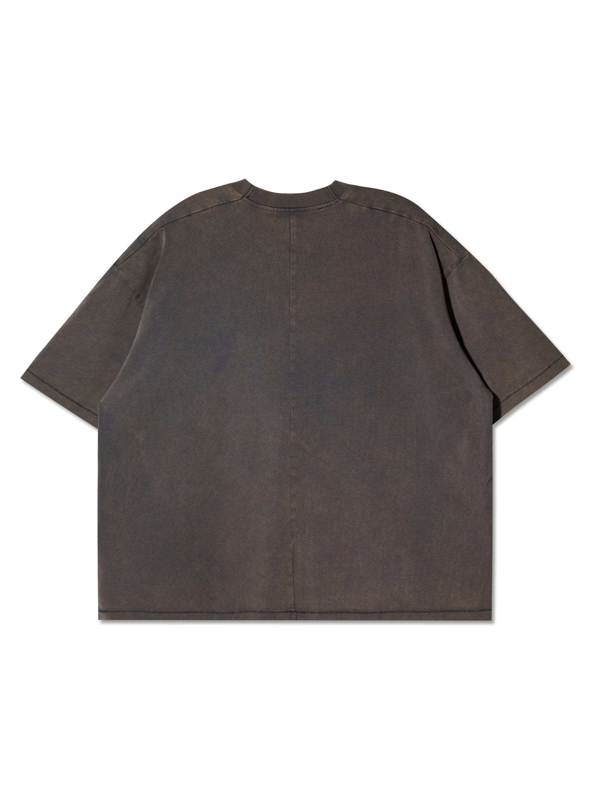 SINGLE STITCH WASHED CROPPED TEE CONCRETE - BEV C multi label store
