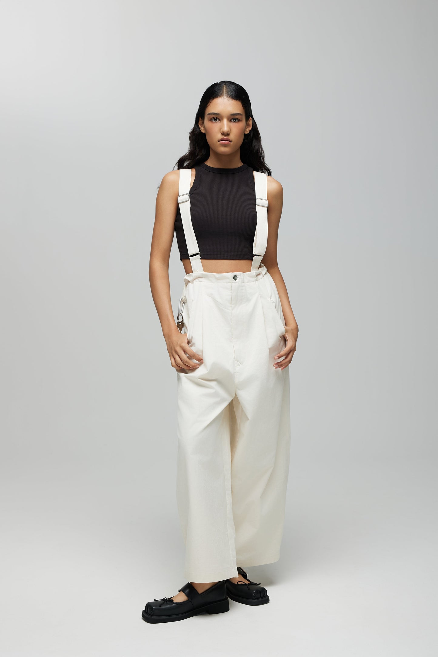 BARUN TROUSERS 2.0 IN SPECKLE CREAM - BEV C multi label store