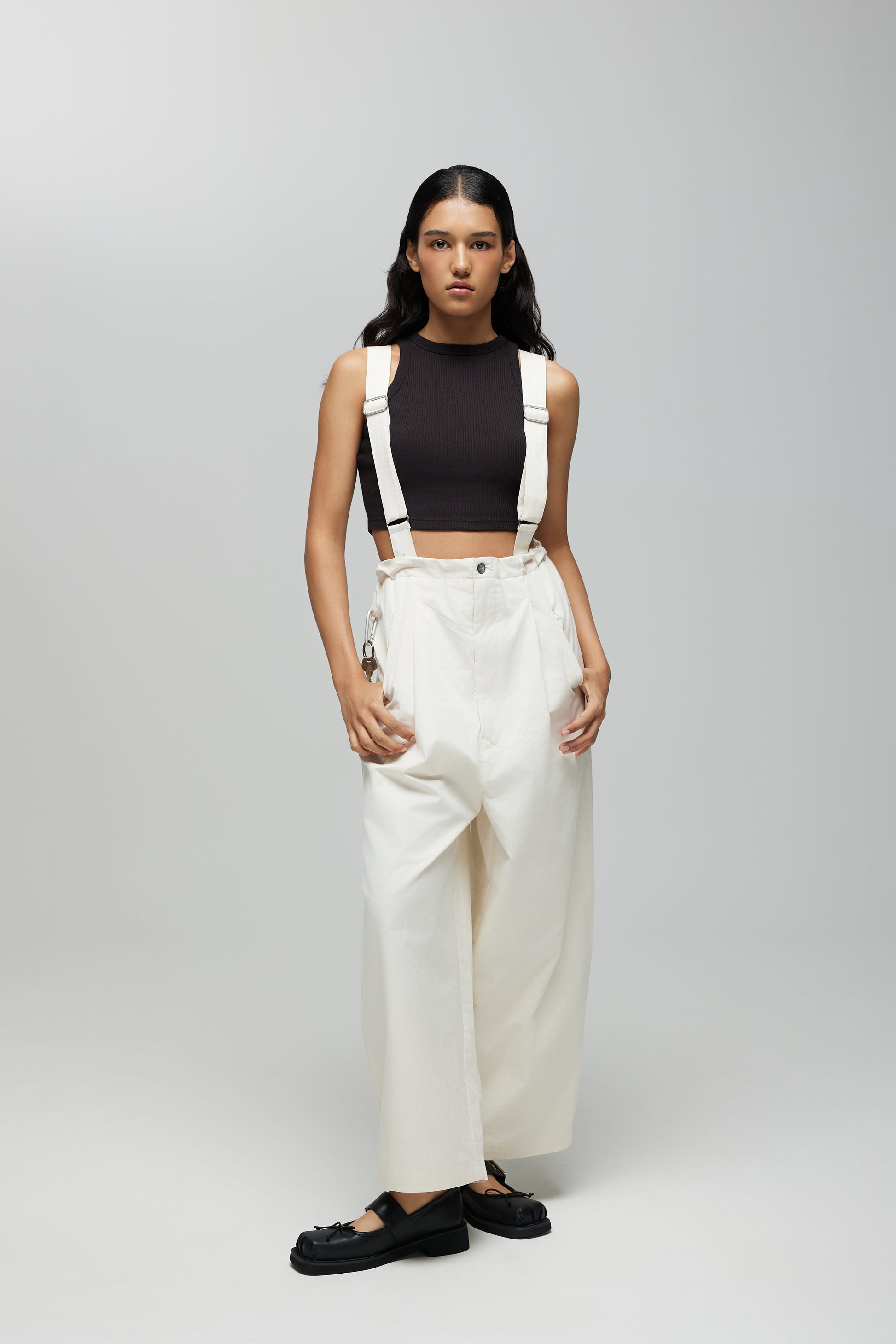 BARUN TROUSERS 2.0 IN SPECKLE CREAM - BEV C multi label store