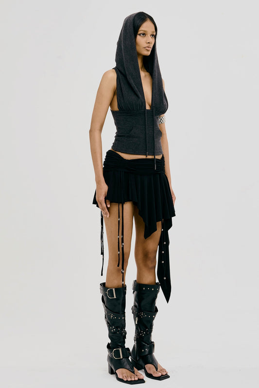 REVERENT SKORT BLACK - BEV C multi label store