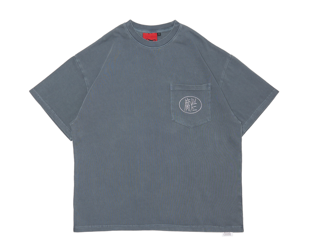 "Fulan" Pocket Tee Blue - BEV C multi label store