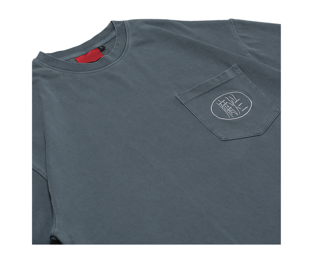 "Fulan" Pocket Tee Blue - BEV C multi label store