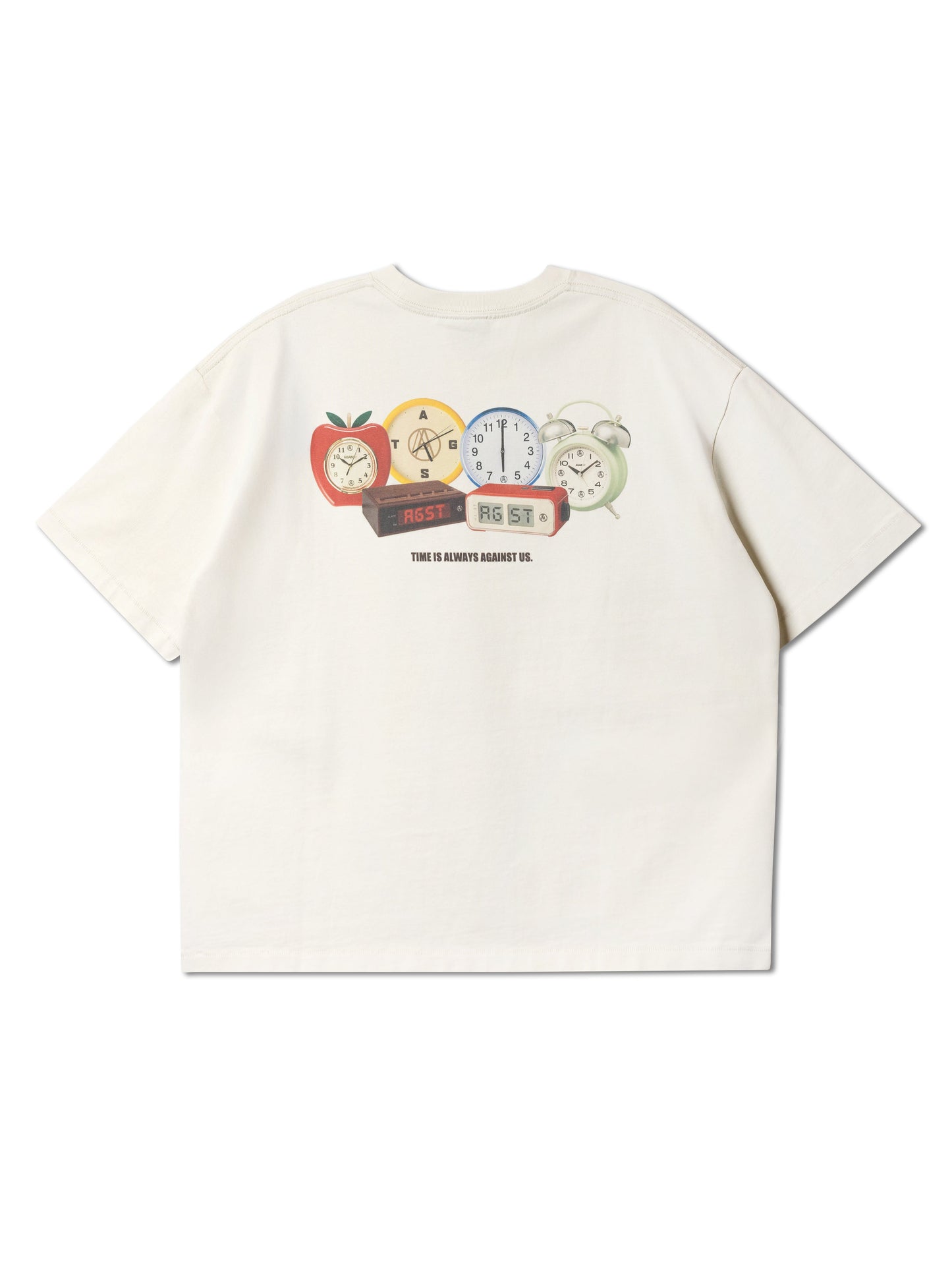 NOW OR NEVER TEE WASHED CREAM - BEV C multi label store