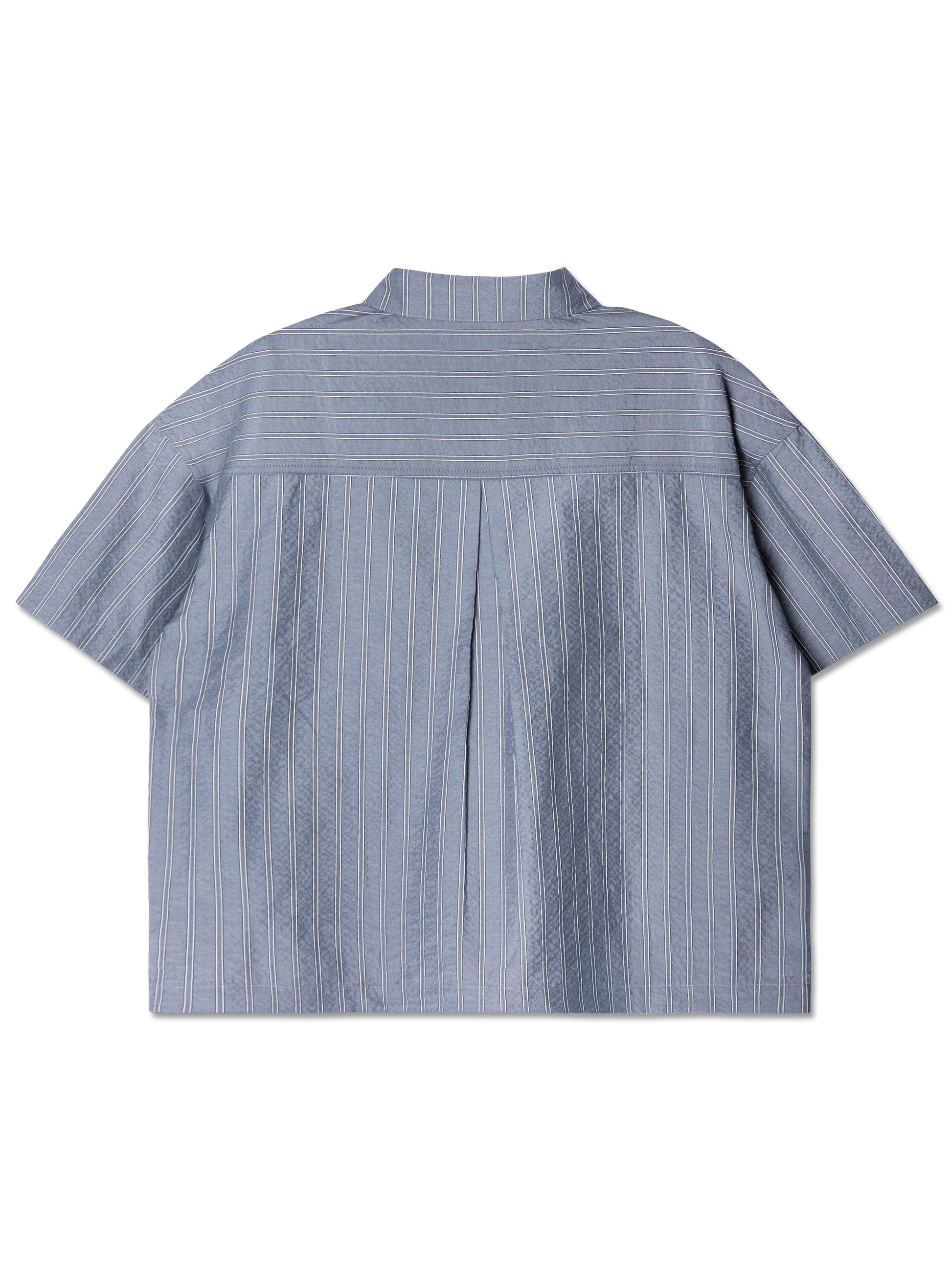 STRIPE STANDARD SHIRT GREY - BEV C multi label store
